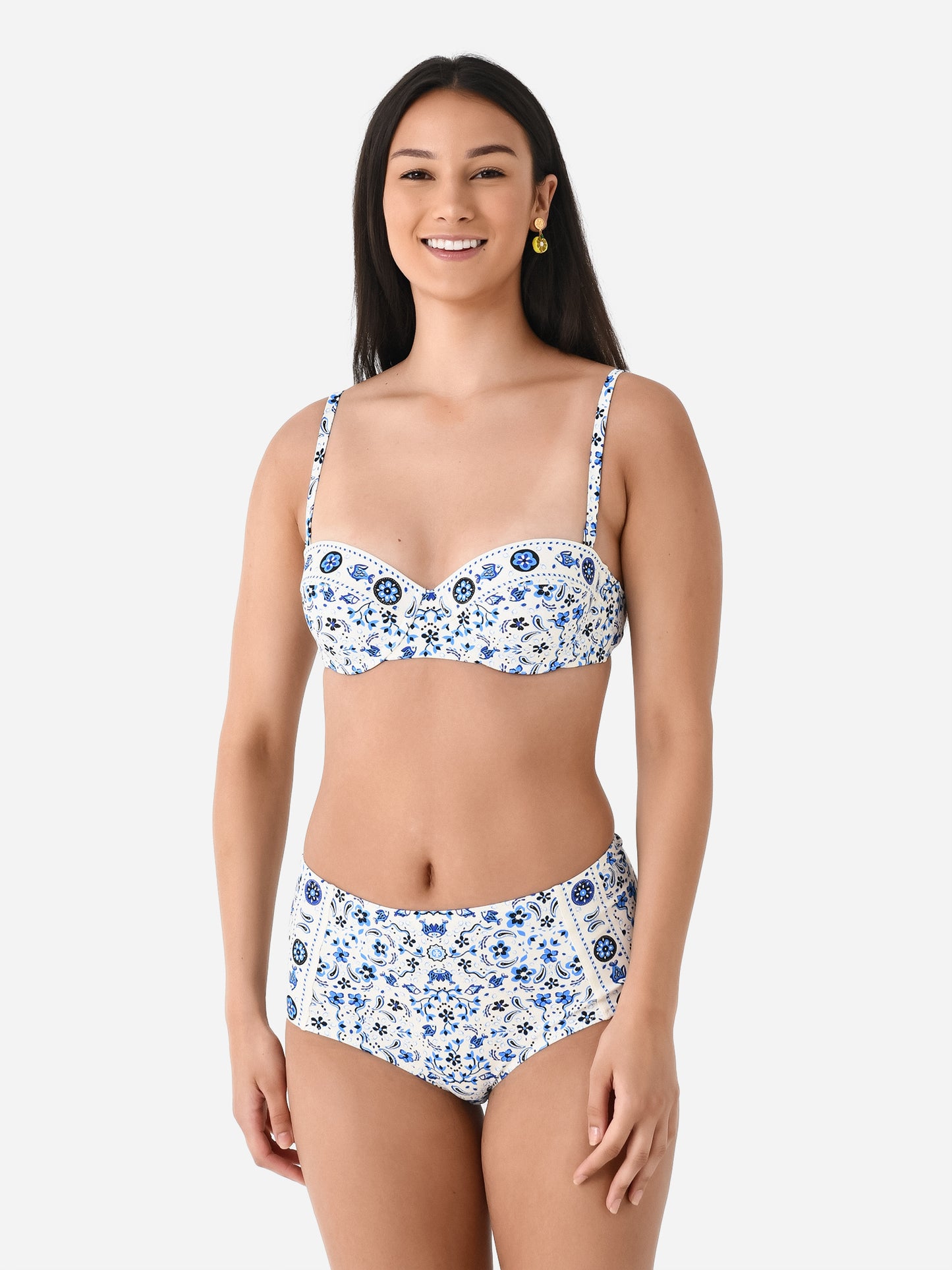 Tory Burch Women's Printed Underwire Bikini Top - Saint Bernard
