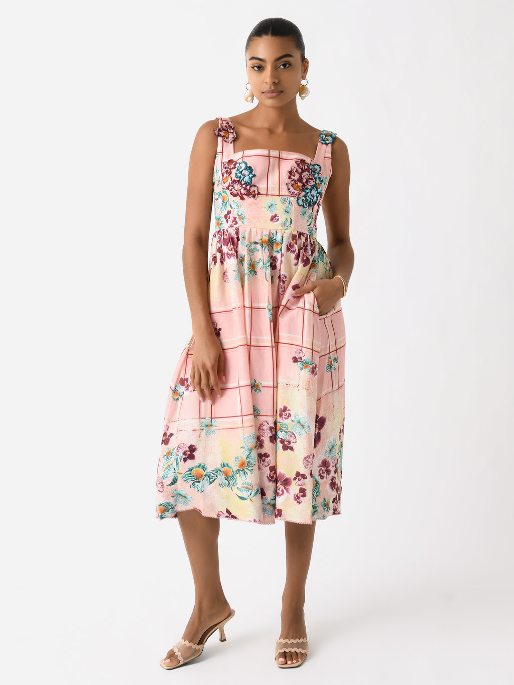 Agua By Agua Bendita Women's Miramar Prado Midi Dress - Saint Bernard