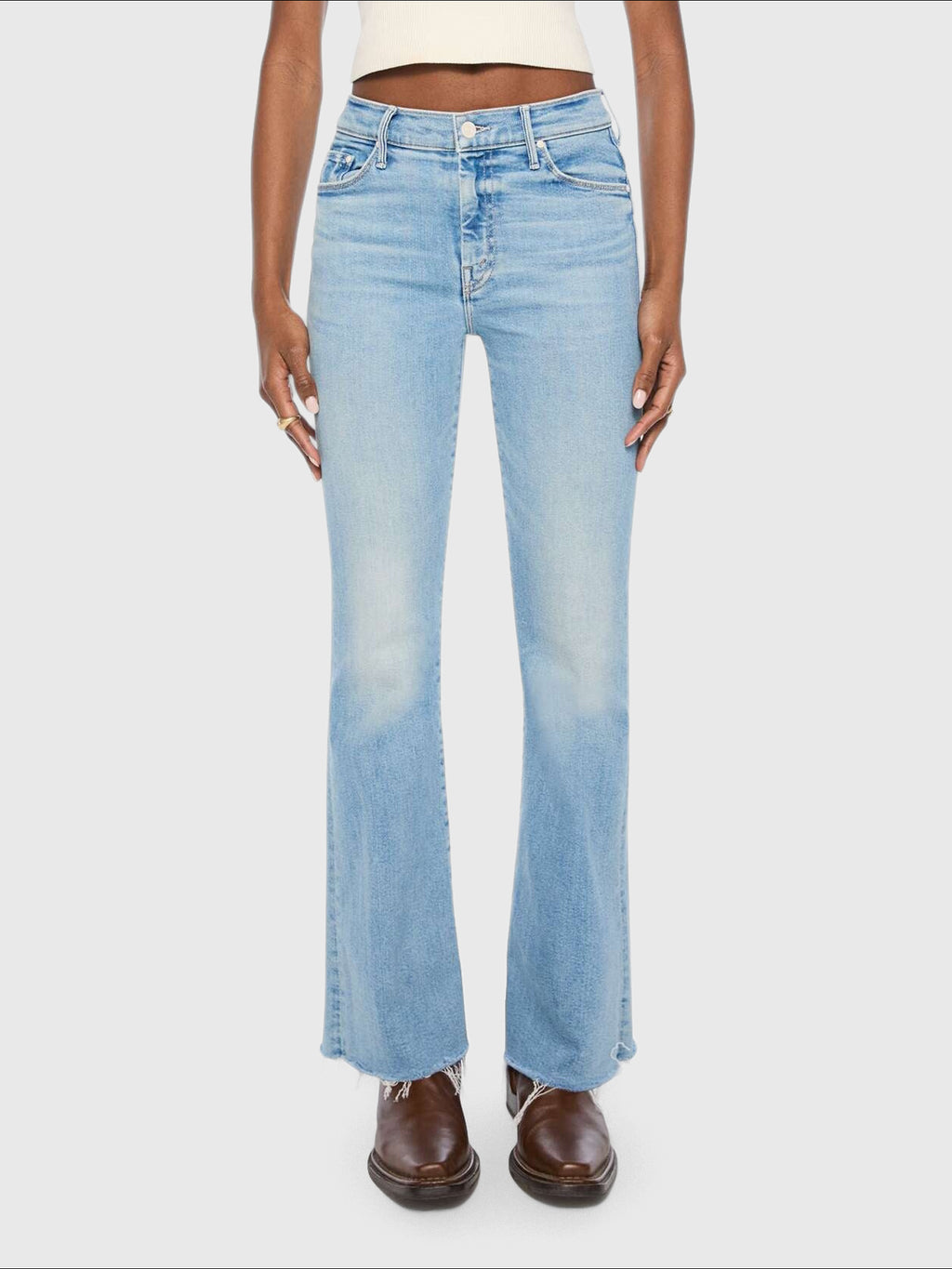 Mother Women's The Weekender Fray Jean