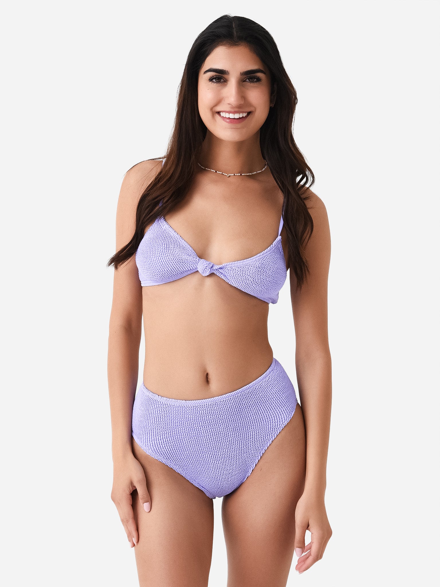 Love + Bikinis Women's Laguna Beach Front Wrap Knot Bikini Top - Saint Bernard