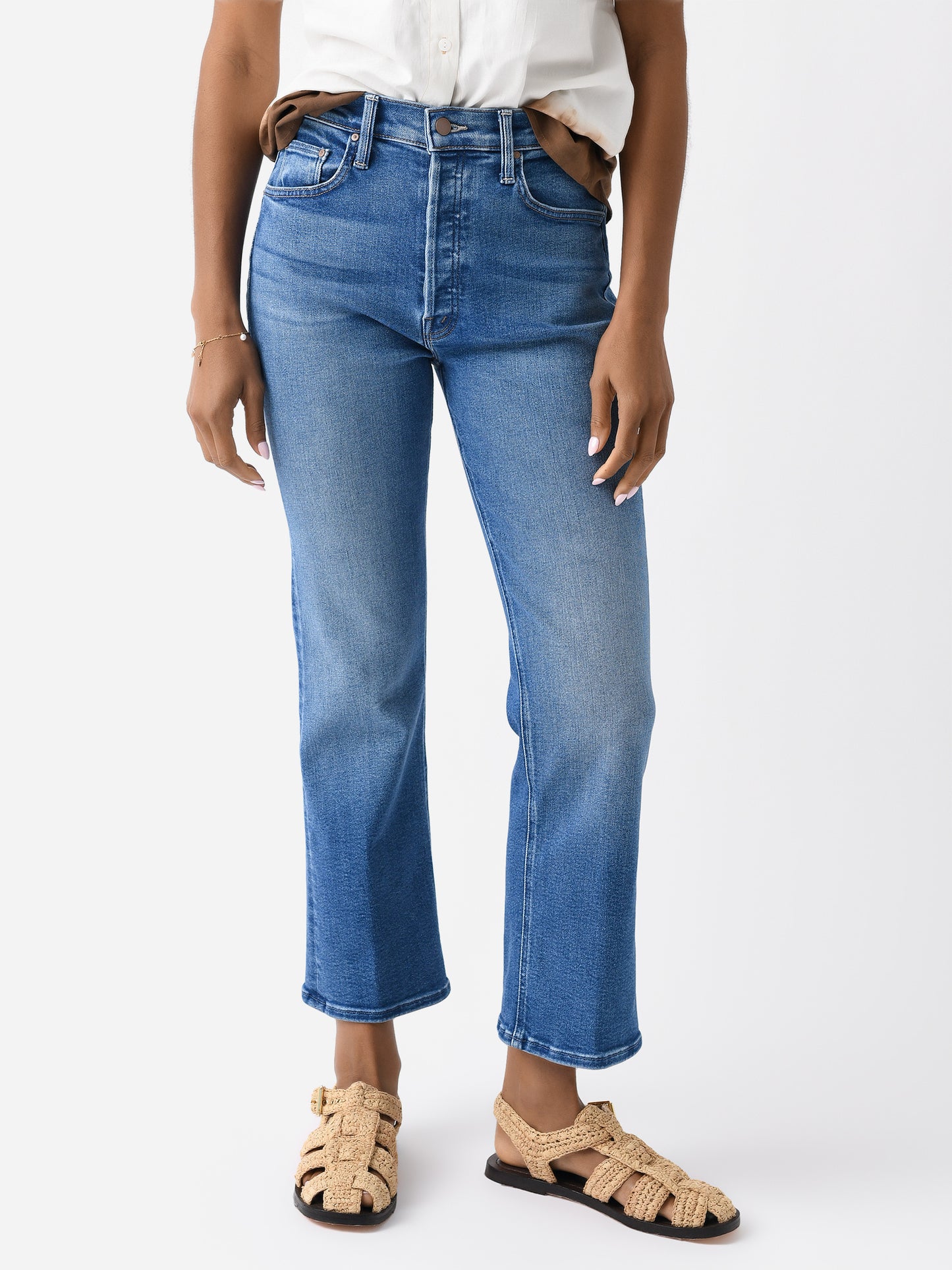 Mother Women's The Tripper Ankle Jean - Saint Bernard