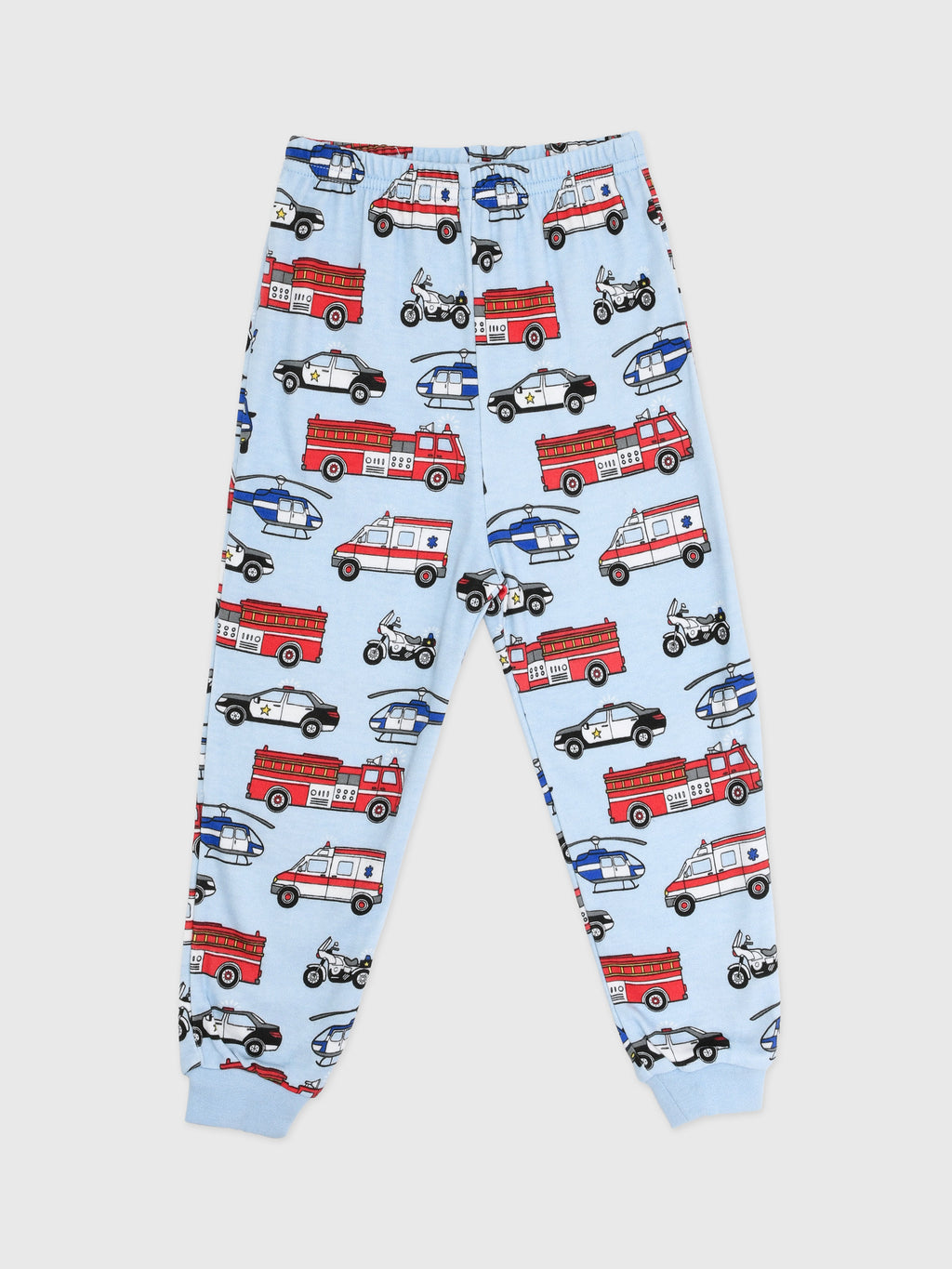 Sara's Prints Kids' Classic Loose Fitting Long John Style Pajama Set - Saint Bernard