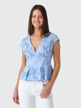 CLEA Women's Billie Pleat Shirt - Saint Bernard