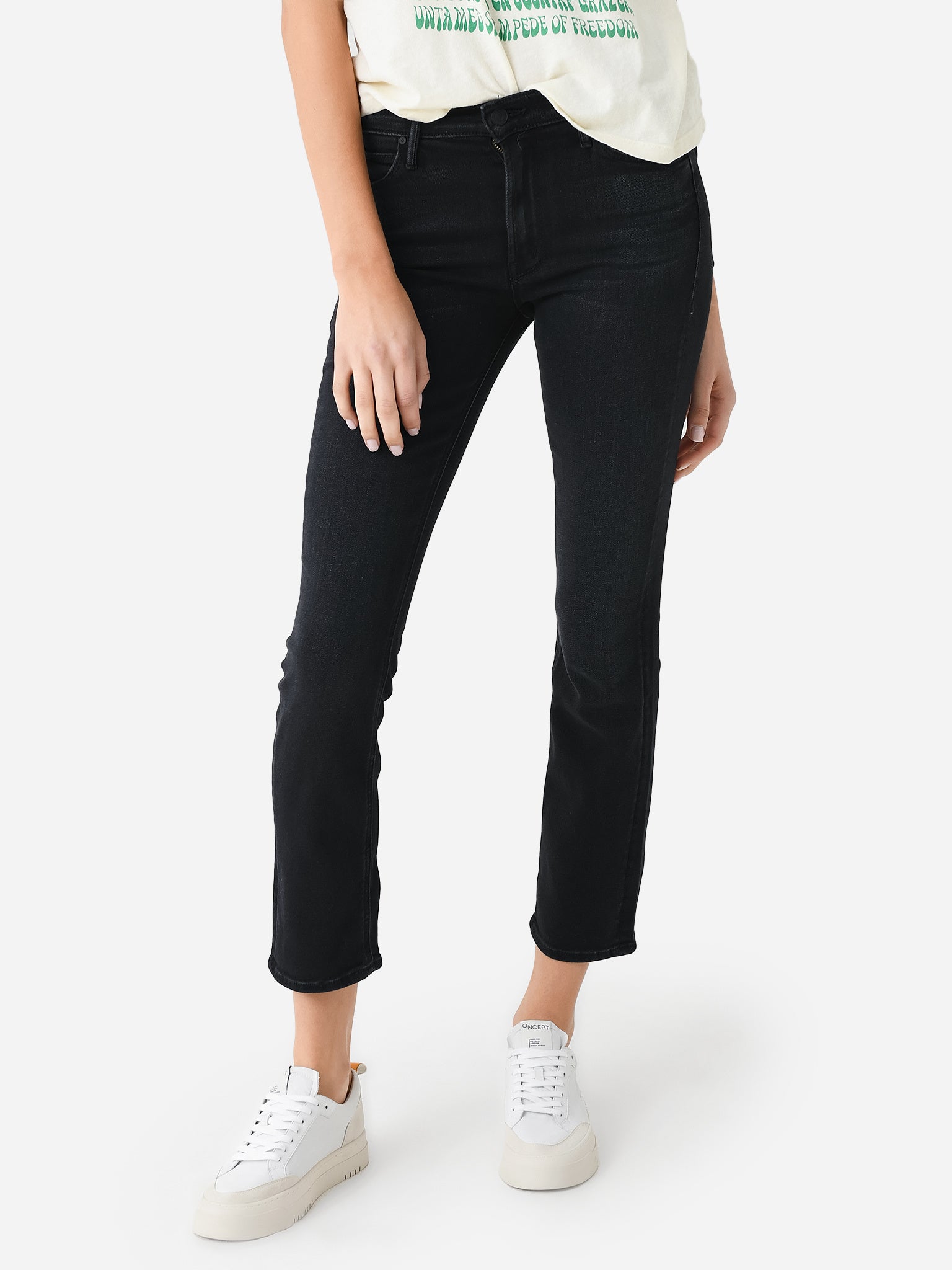 Mother Women's The Mid Rise Dazzler Ankle Jean - Saint Bernard