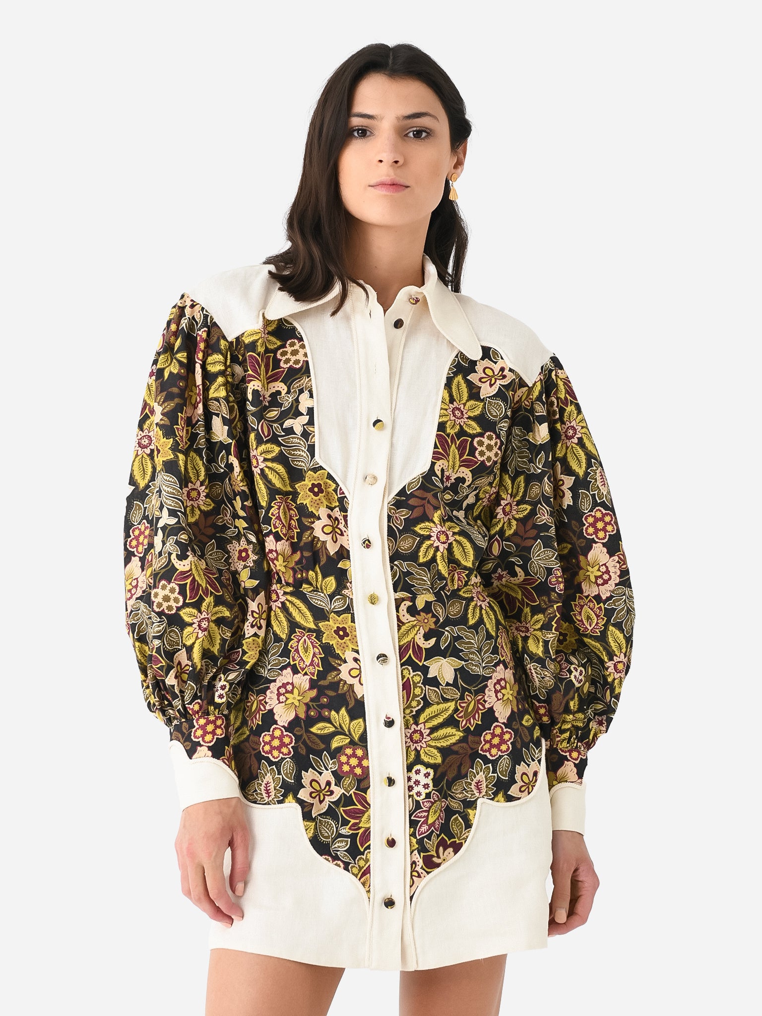 Alemais Women's Isabella Panel Mini Dress - Saint Bernard