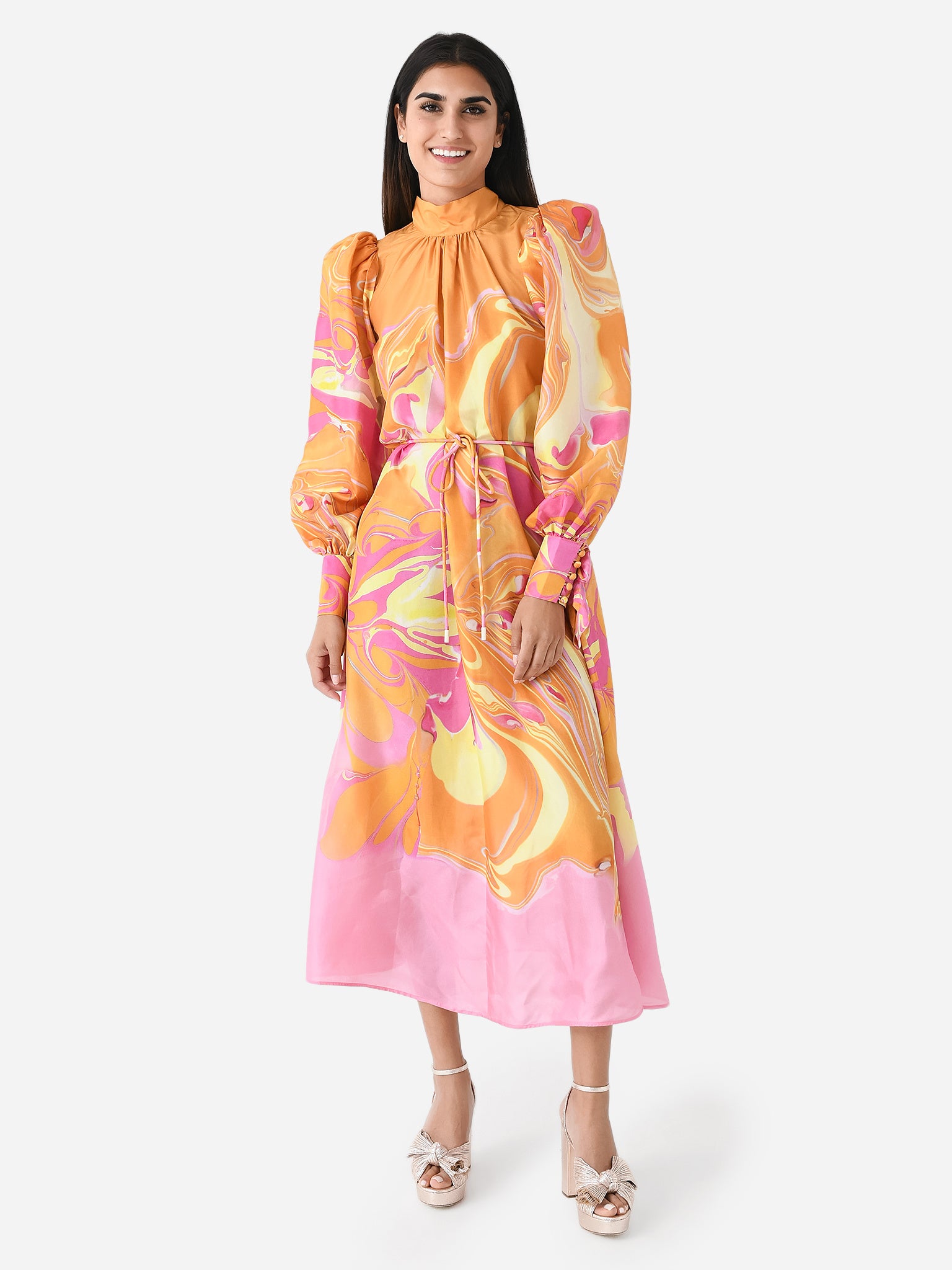 Alemais Women's Luca Long Sleeve Midi Dress - Saint Bernard