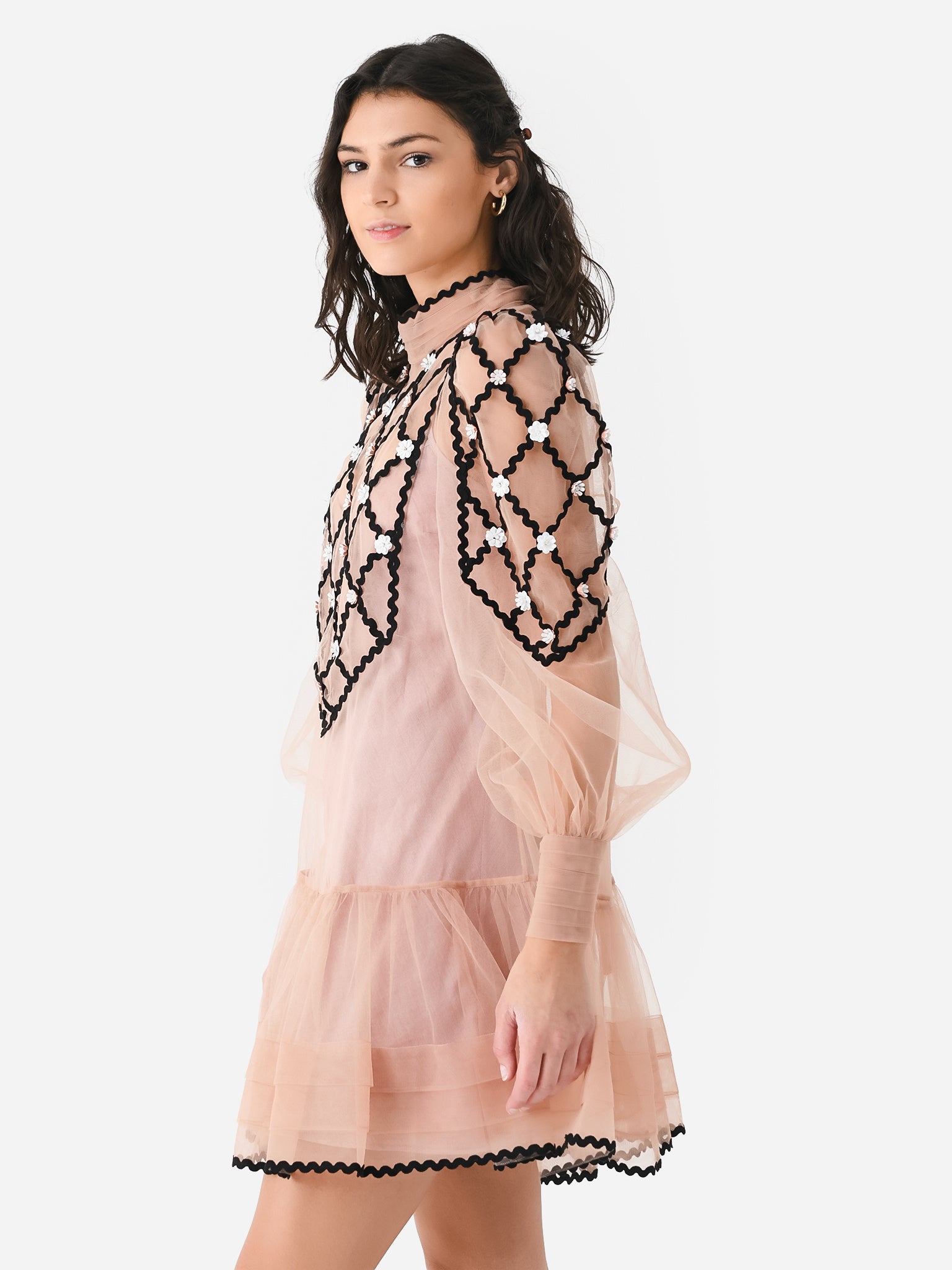 alemais yasmine beaded mini dress ALMAIS Yasmine Embellished Minidress