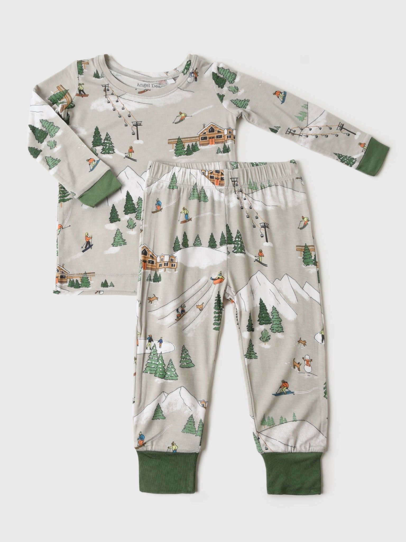 Angel Dear Boys' Winter Fun Skiers Lounge Wear Set - Saint Bernard
