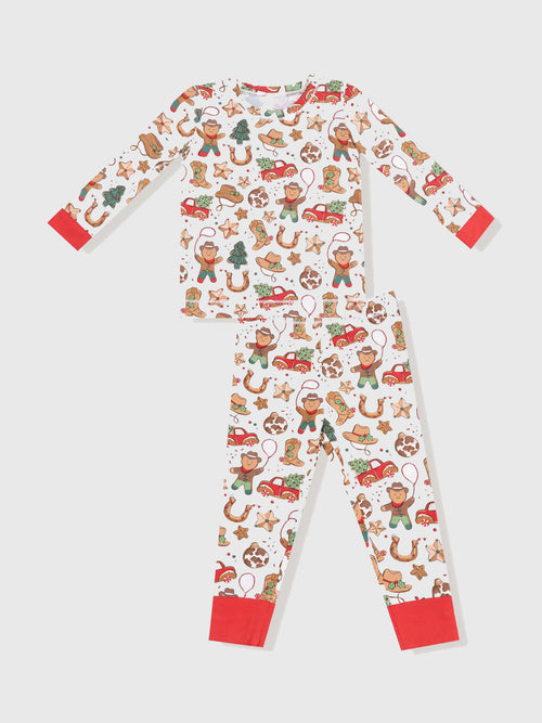 Angel Dear Kids' Cowboy Christmas Lounge Wear Set