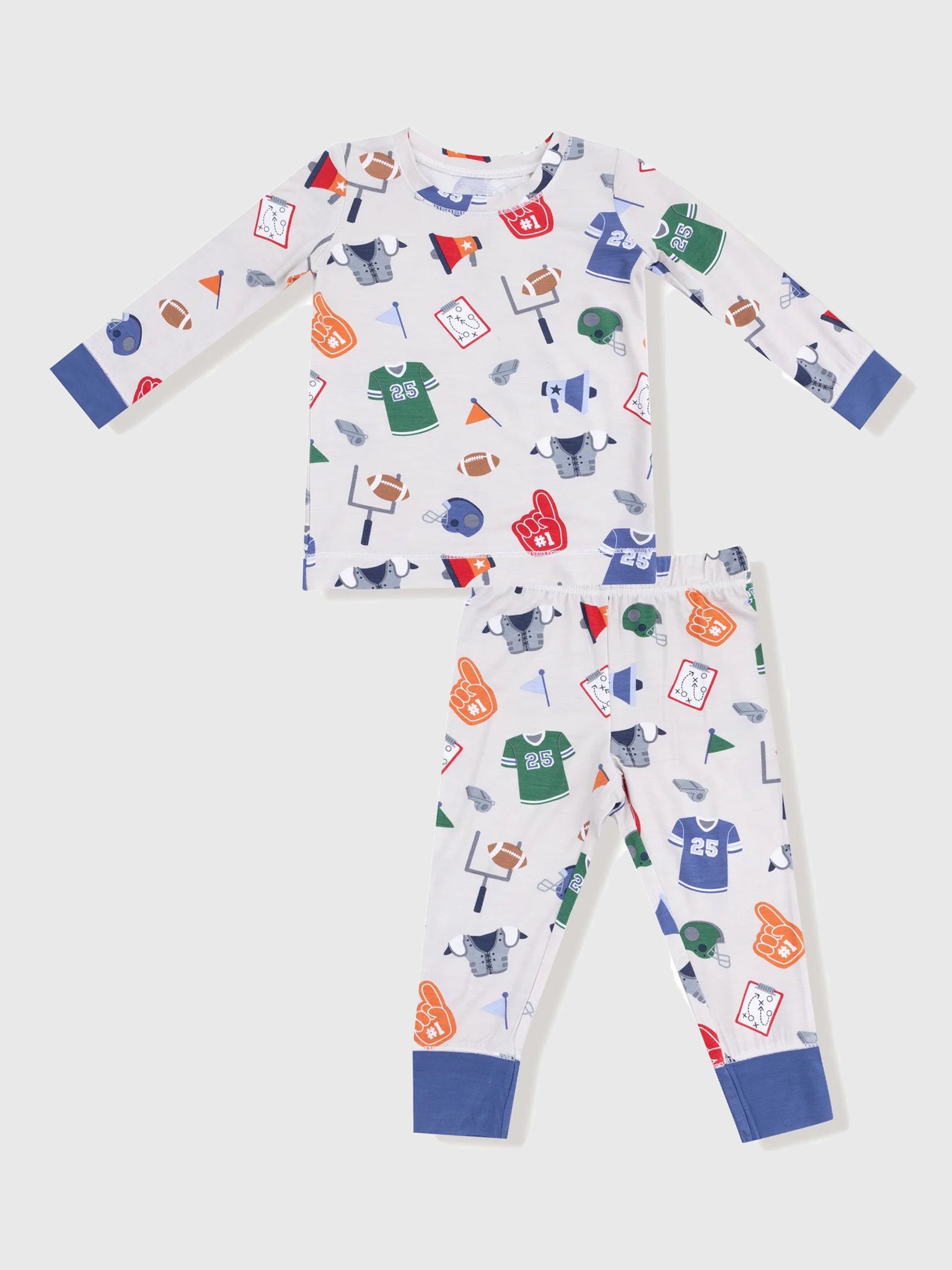 Angel Dear Boys' Game Day Long Sleeve Lounge Wear Set - Saint Bernard