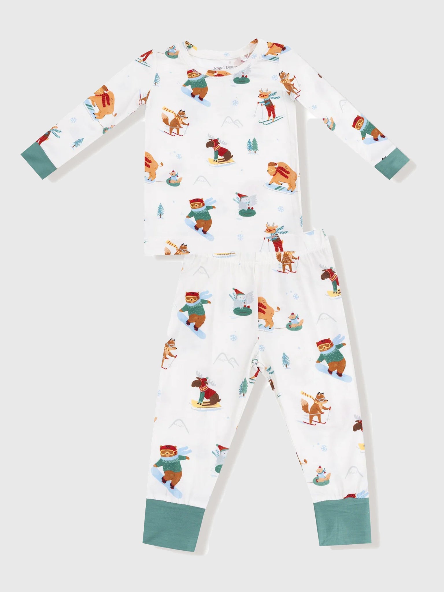 Angel Dear Kids' Winter Animal Sports Lounge Wear Set - Saint Bernard