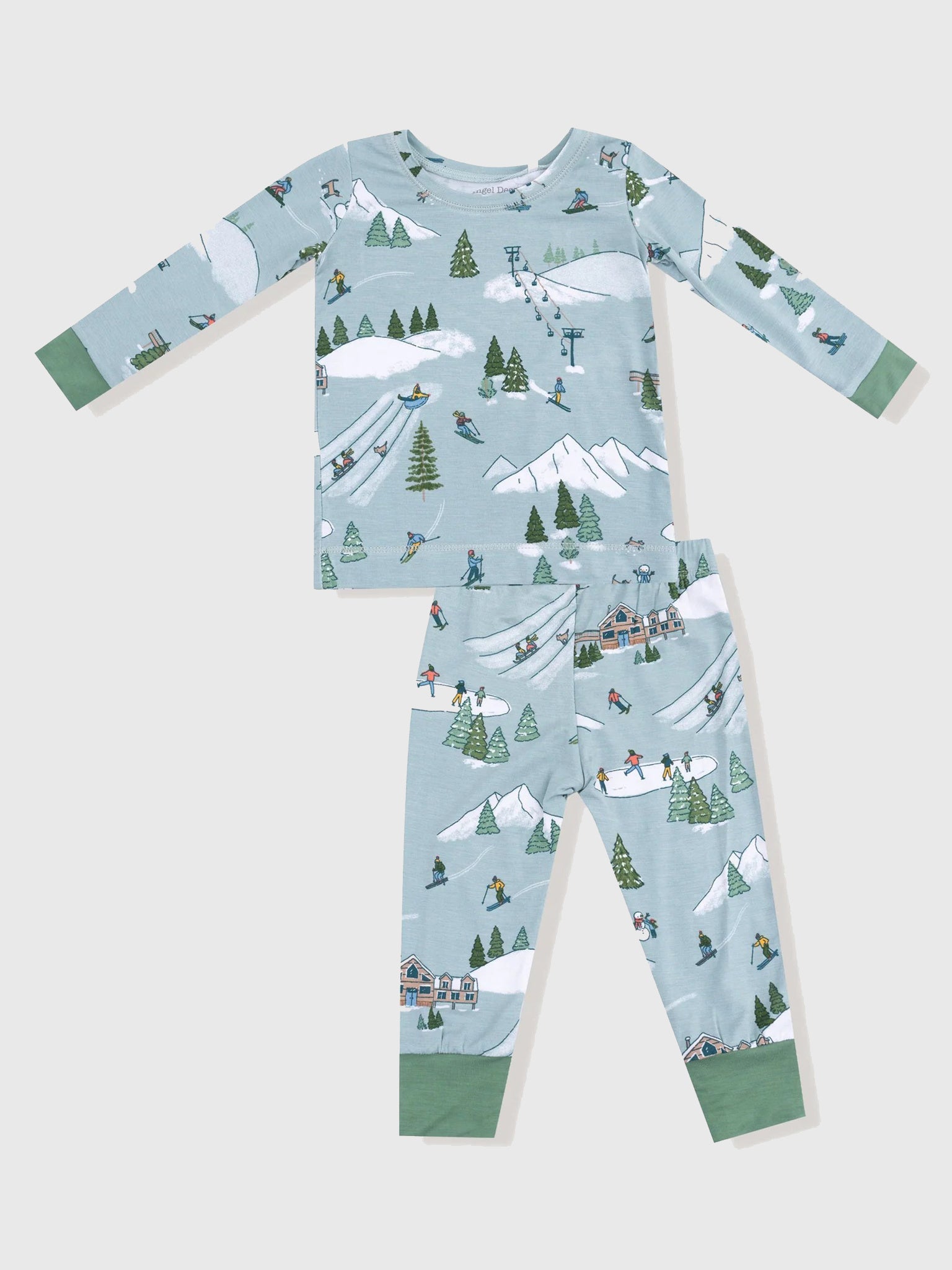 Angel Dear Kids' Winter Fun Skiers Lounge Wear Set - Saint Bernard
