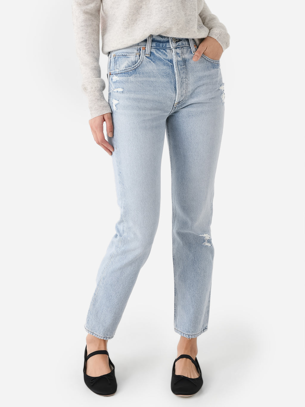 Citizens Of Humanity Women's Charlotte High Rise Straight Jean - Saint Bernard