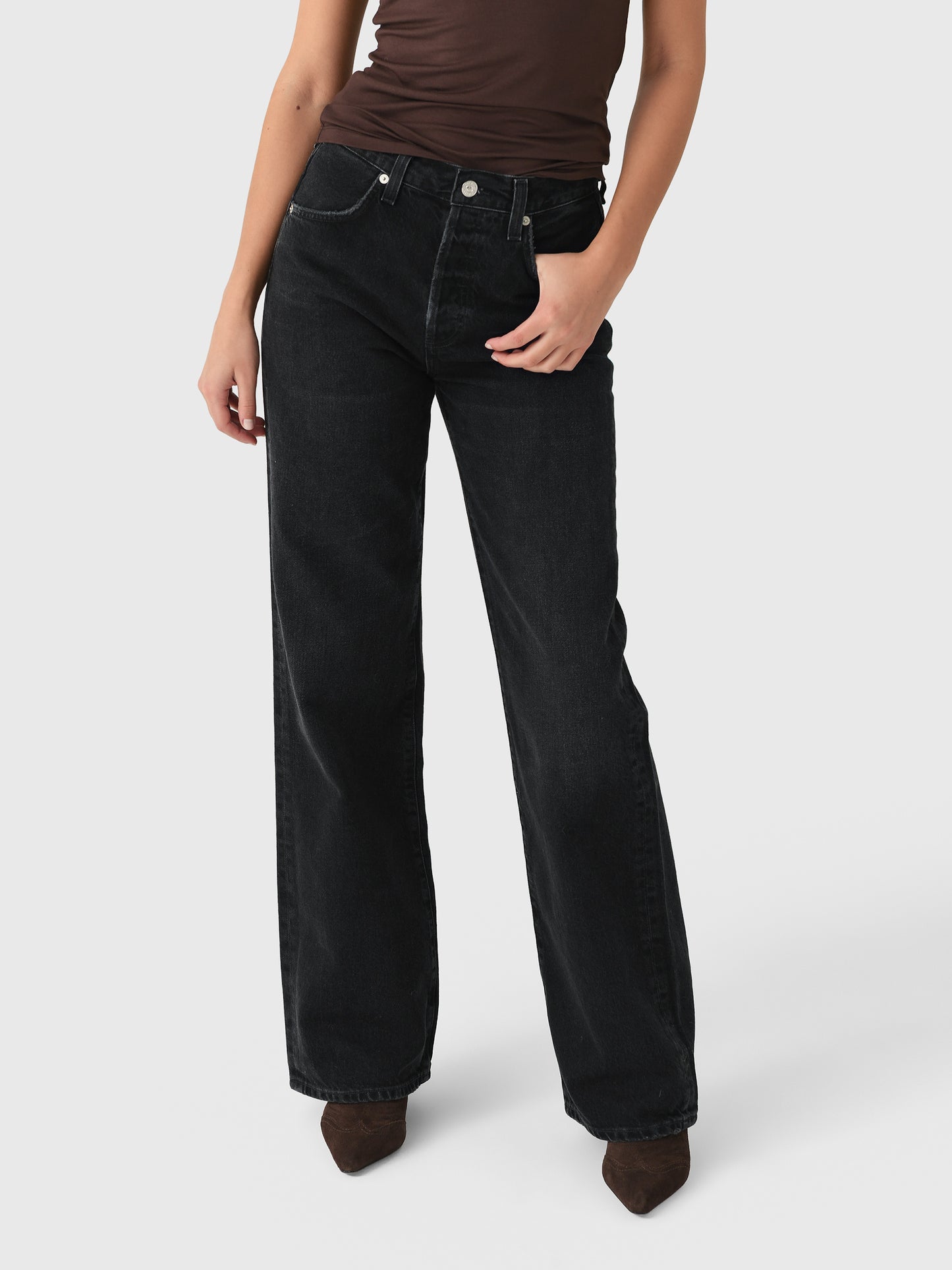 Citizens Of Humanity Women's Annina High Rise Wide Leg Jean - Saint Bernard