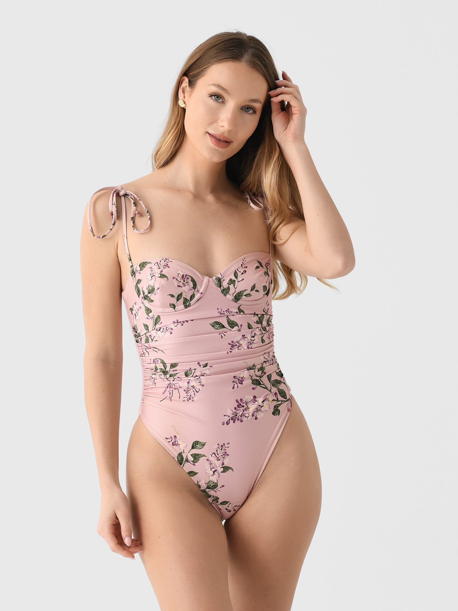 Agua By Agua Bendita Women's Rabano Wisteria One-Piece Swimsuit - Saint Bernard