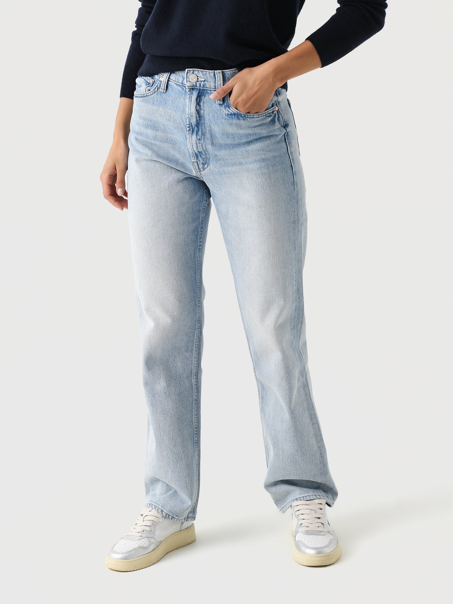 Mother Women's The High Waisted Study Skimp Jean - Saint Bernard