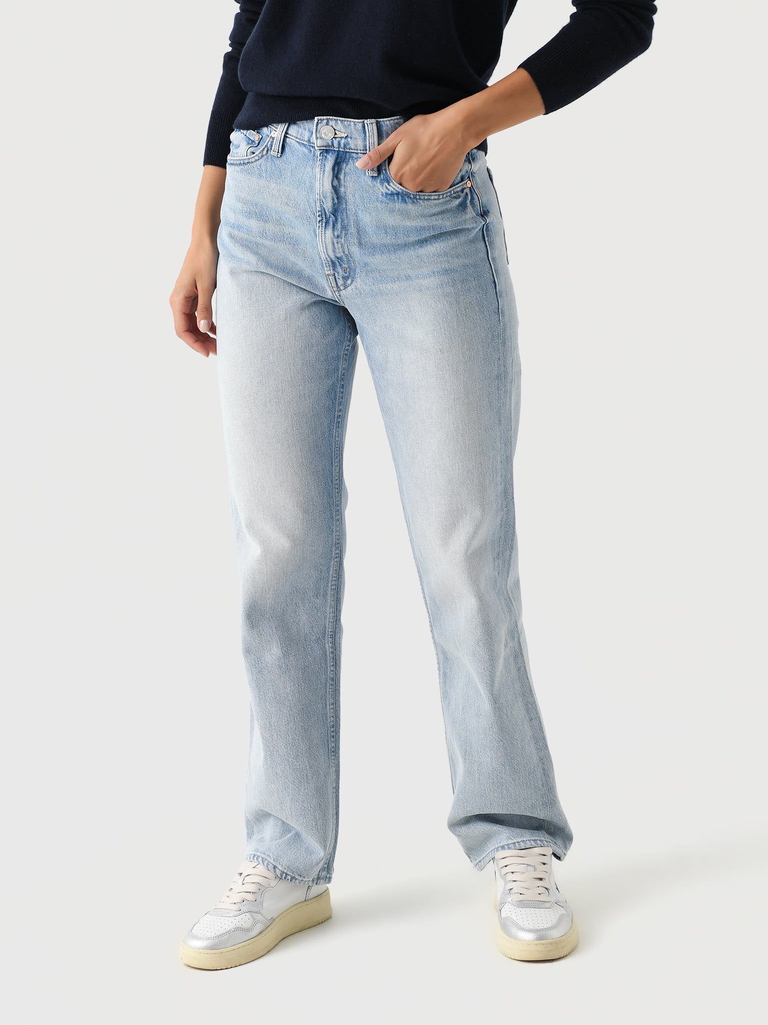 Mother Women's The High Waisted Study Skimp Jean - Saint Bernard