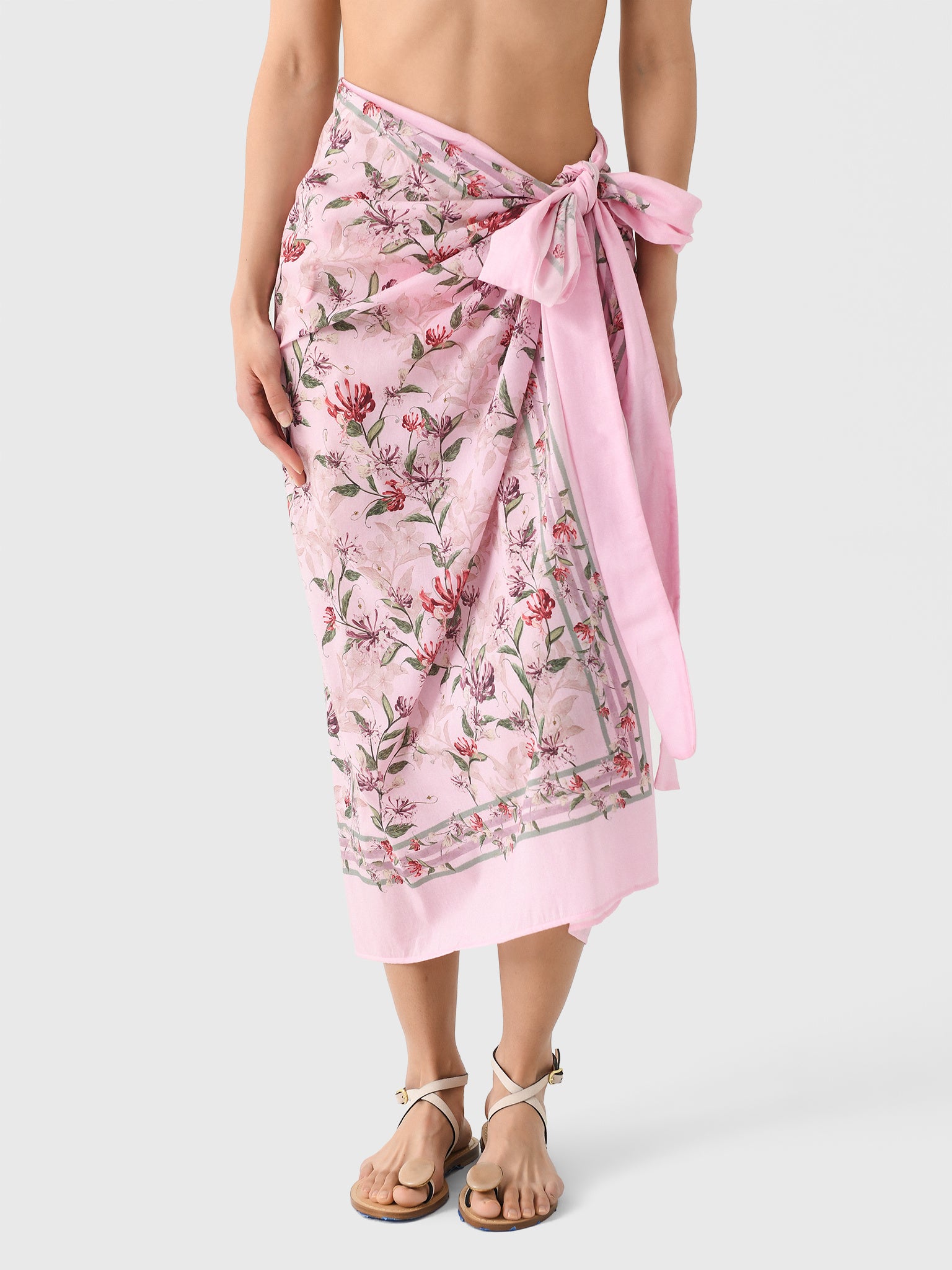 Agua By Agua Bendita Women's Lavanda Honeysuckle Pareo - Saint Bernard