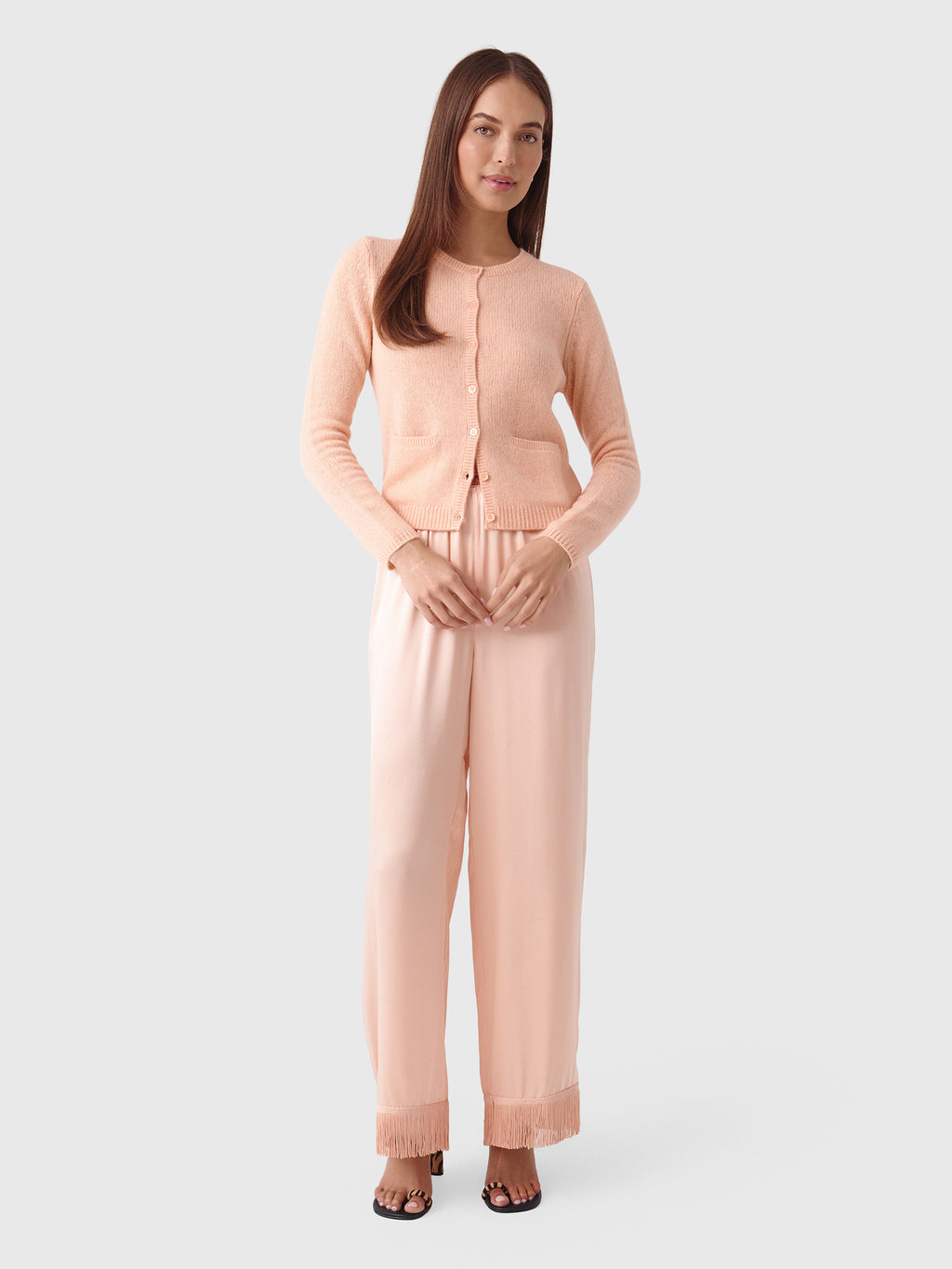DÔEN Women's Thea Cashmere Cardigan - Saint Bernard