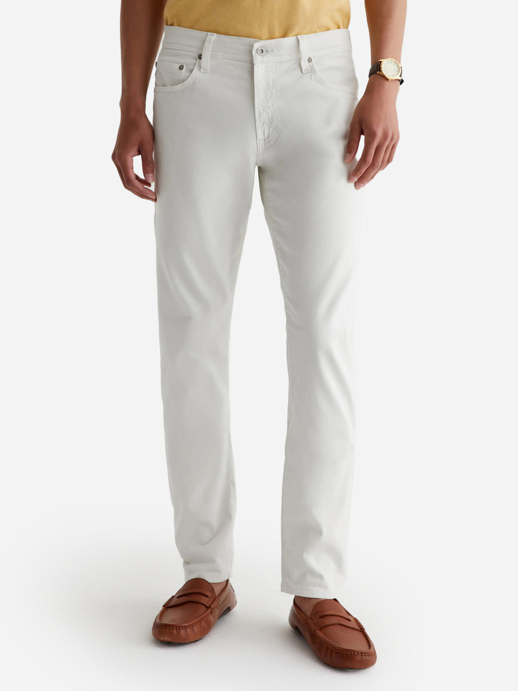 Adriano Goldschmied Men's The Tellis Suede Jean - Saint Bernard