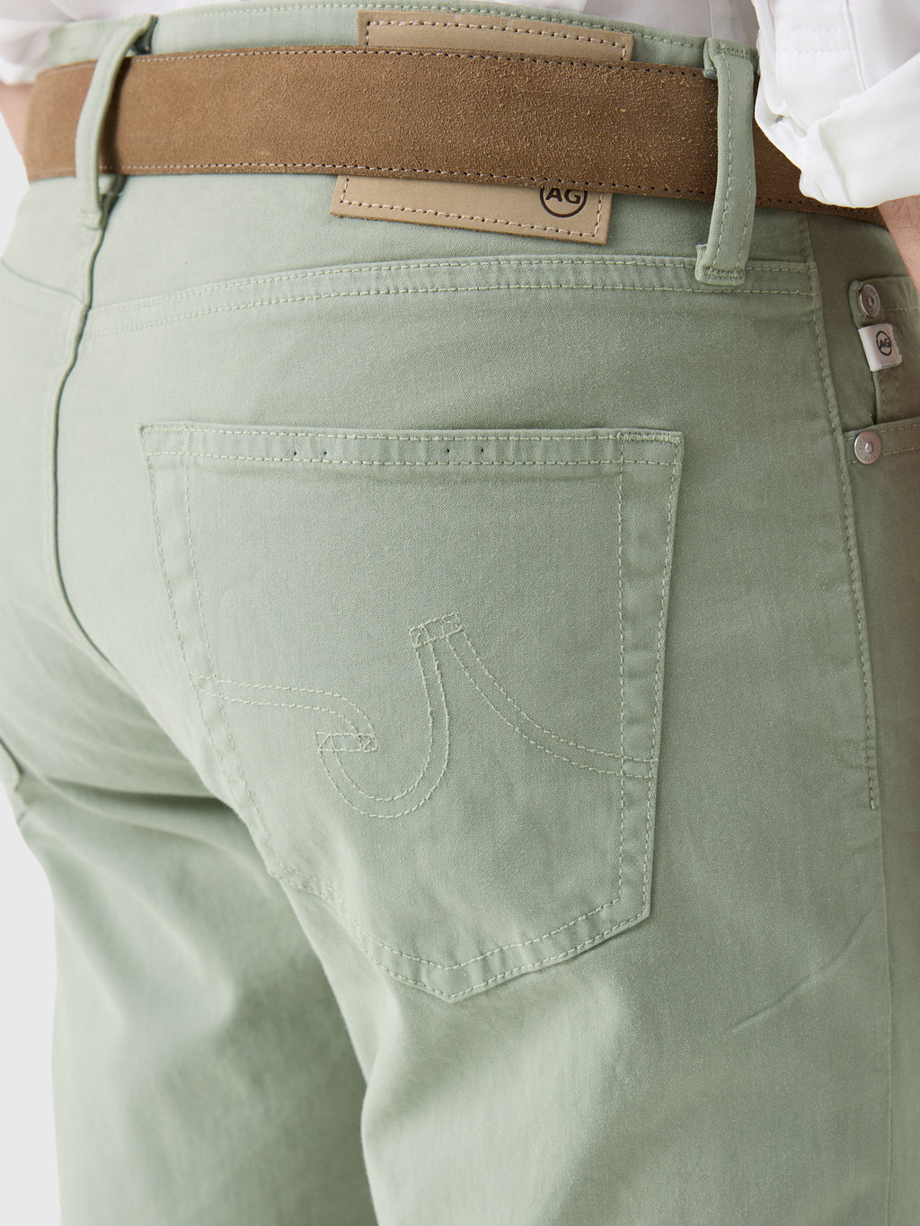Adriano Goldschmied Men's The Tellis Suede Jean - Saint Bernard