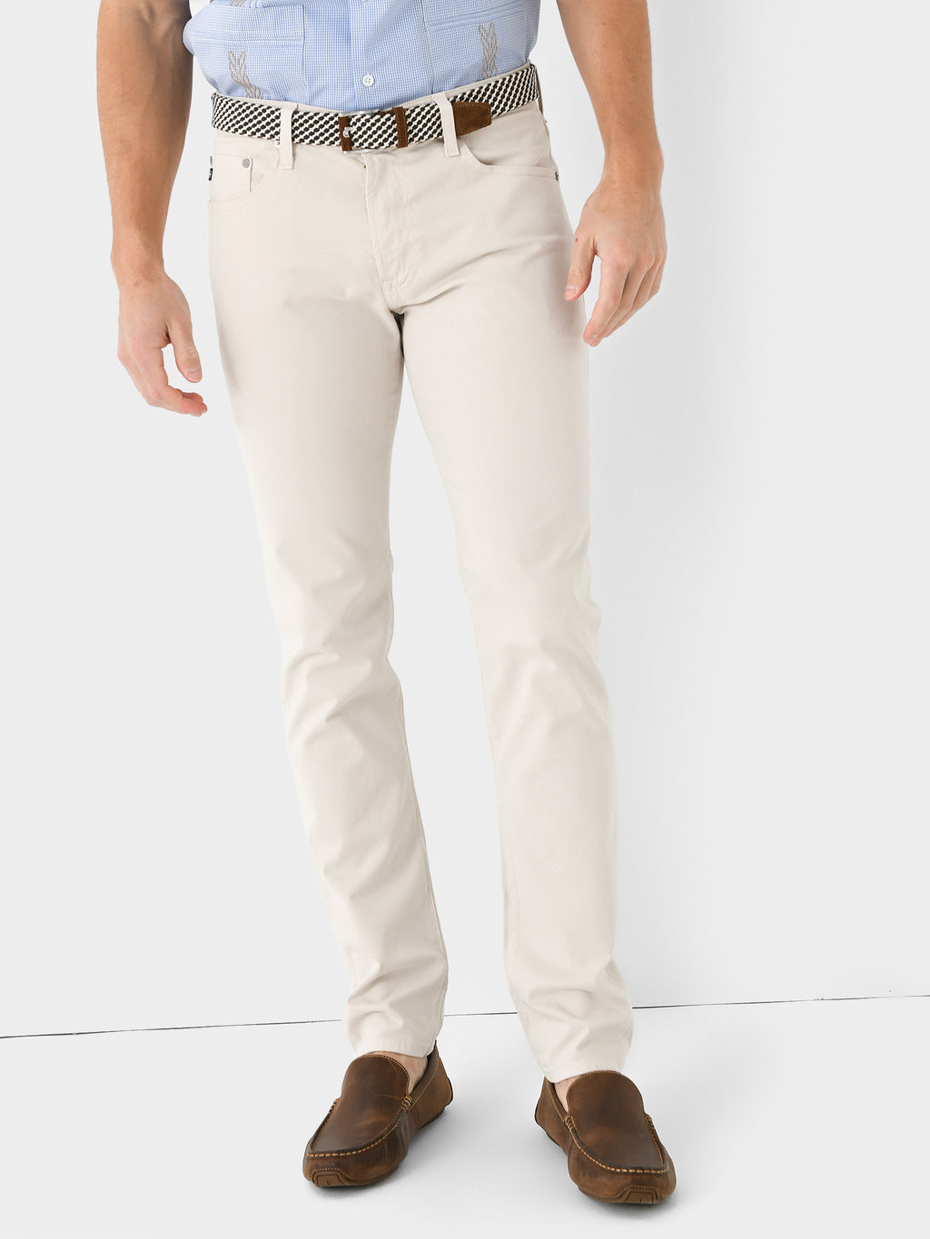 Adriano Goldschmied Men's The Tellis Suede Jean - Saint Bernard