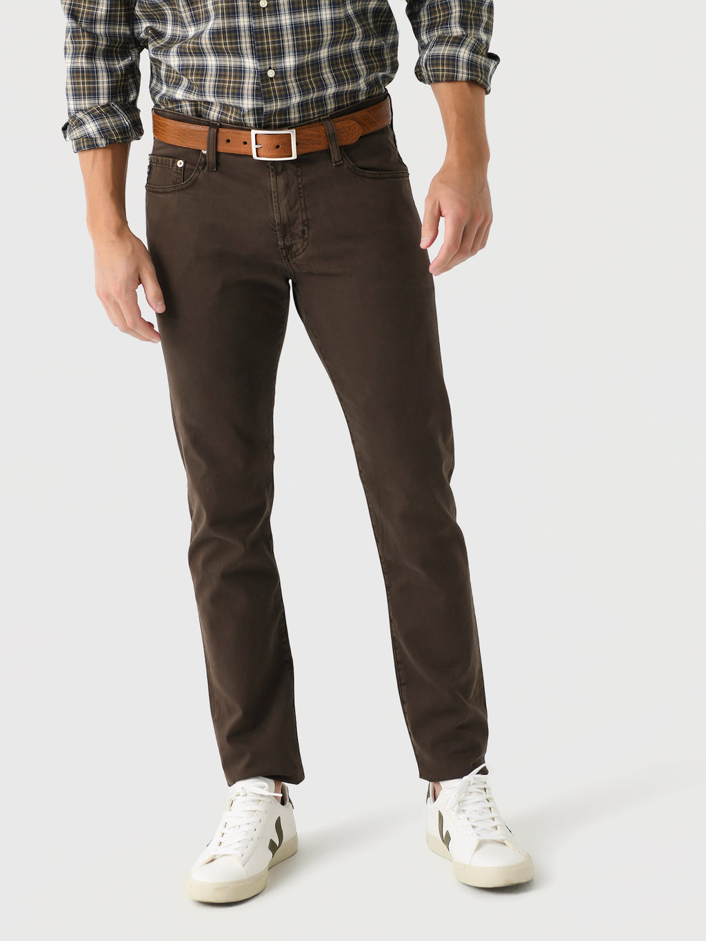 Adriano Goldschmied Men's The Tellis Suede Jean - Saint Bernard