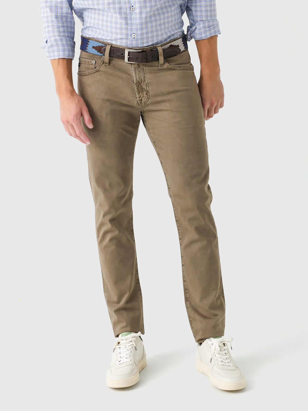 Adriano Goldschmied Men's The Tellis Suede Jean - Saint Bernard