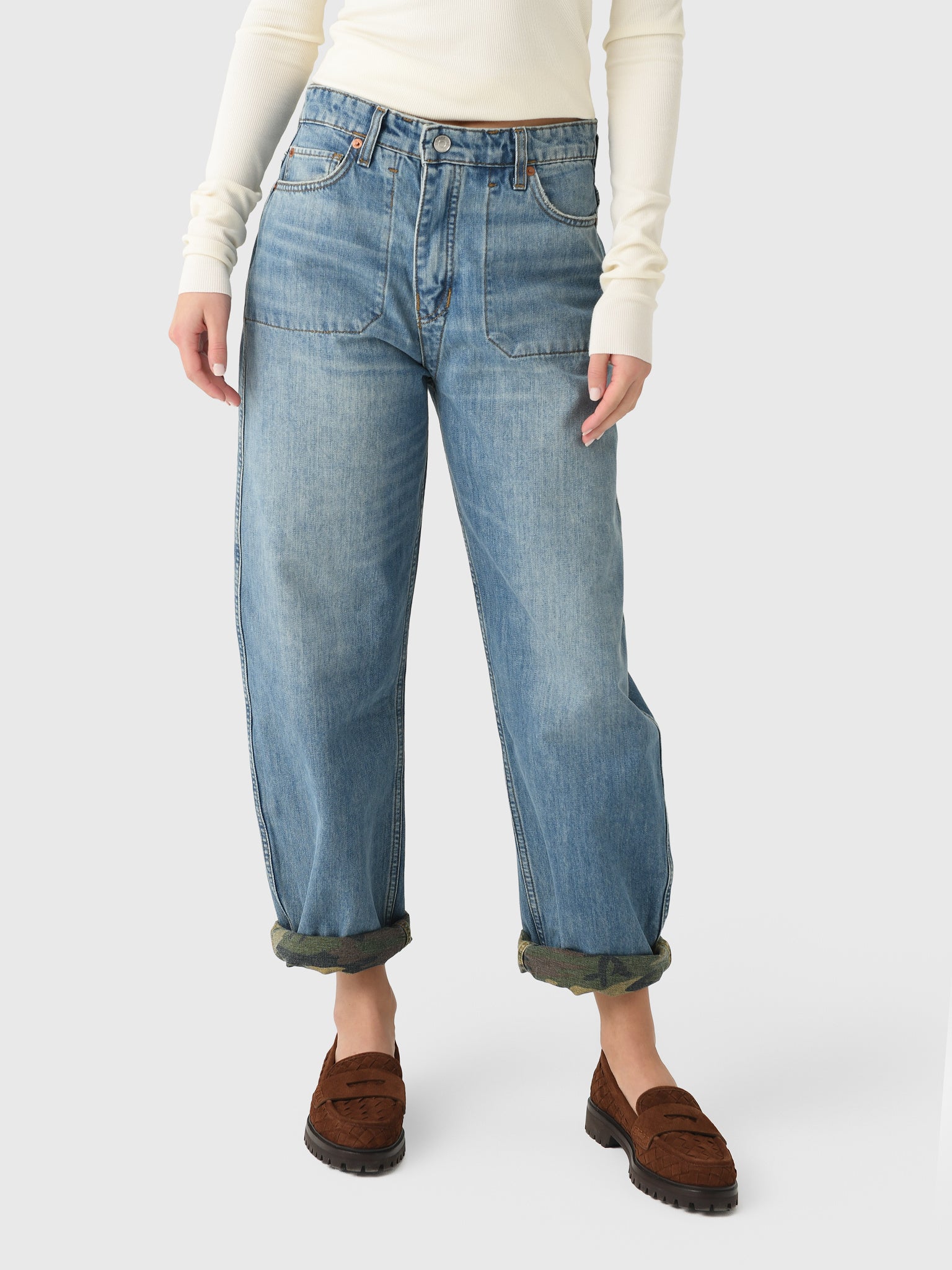 Re/Done Women's The Rewind Jean - Saint Bernard