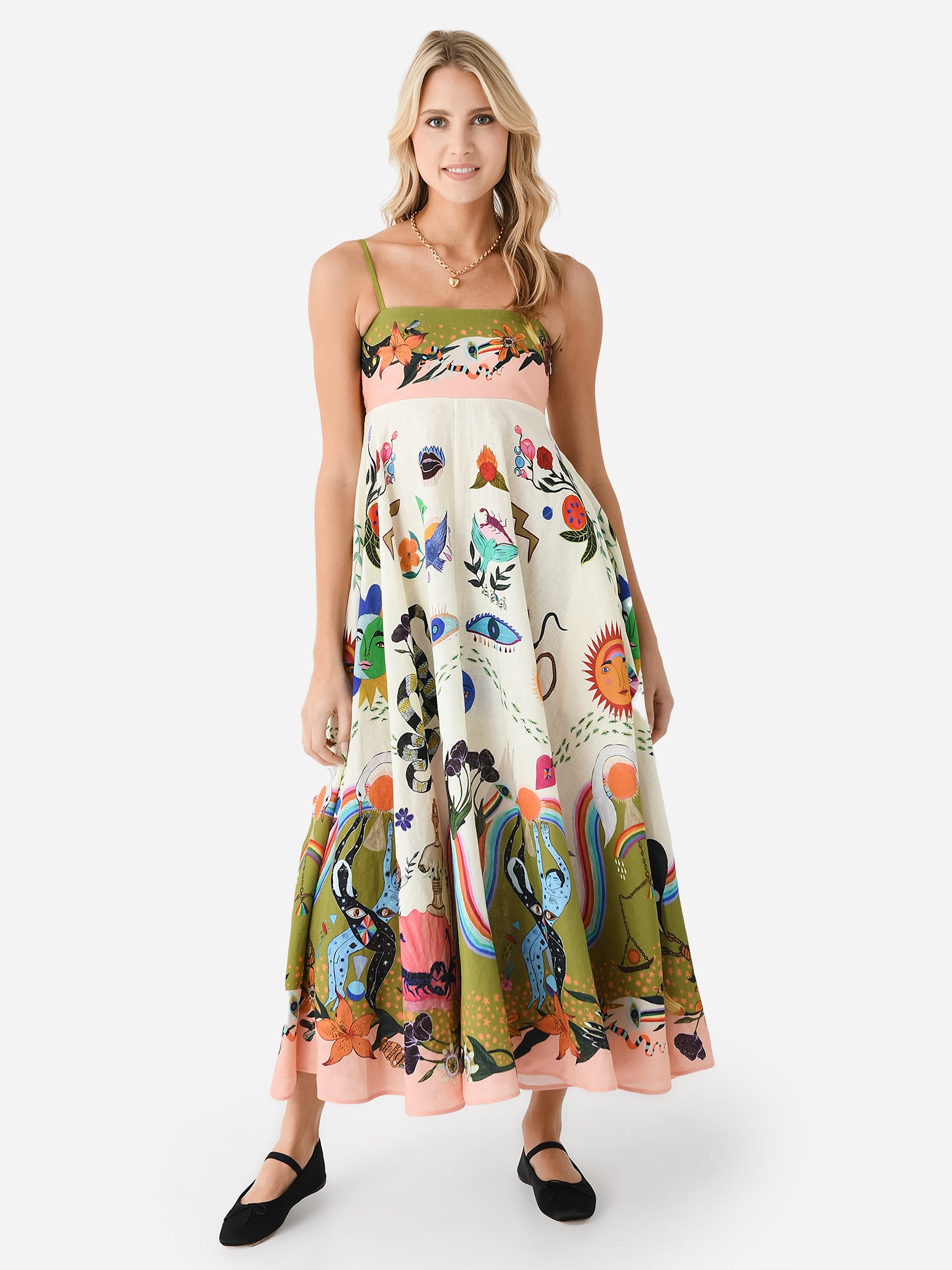 Alemais Women's Evergreen Sundress - Saint Bernard