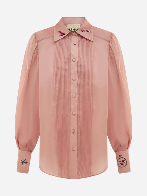Alemais Women's Zelda Silk Embellished Blouse