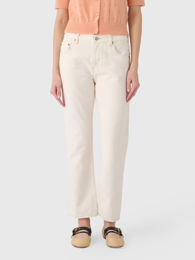 Re/Done Women's Mid Rise Blondie Crop Jean - Saint Bernard