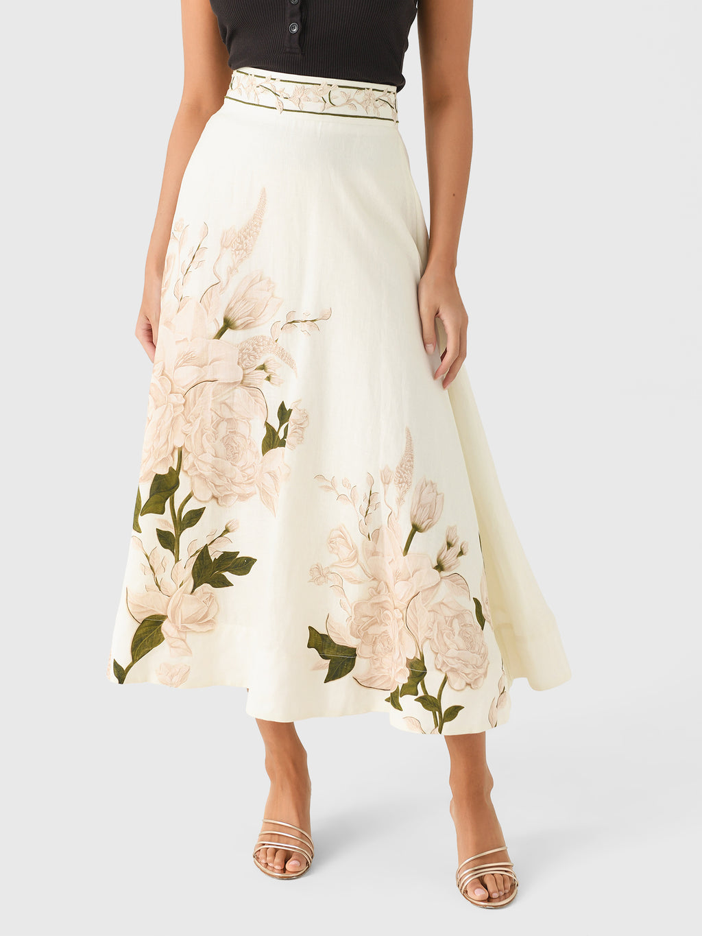 Agua By Agua Bendita Women's Bergamota Gardenia Maxi Skirt - Saint Bernard
