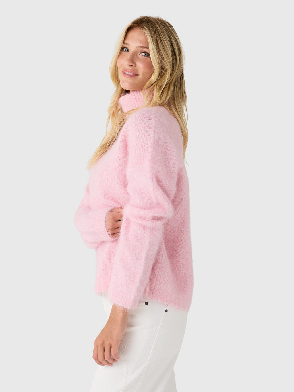 CLEA Women's Milo Fluffy Knit Sweater - Saint Bernard