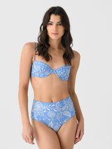 Agua By Agua Bendita Women's Magdalena Floritura Bikini Top - Saint Bernard