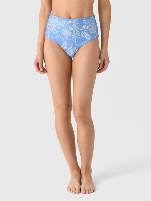Agua By Agua Bendita Women's Magenta Floritura Bikini Bottom