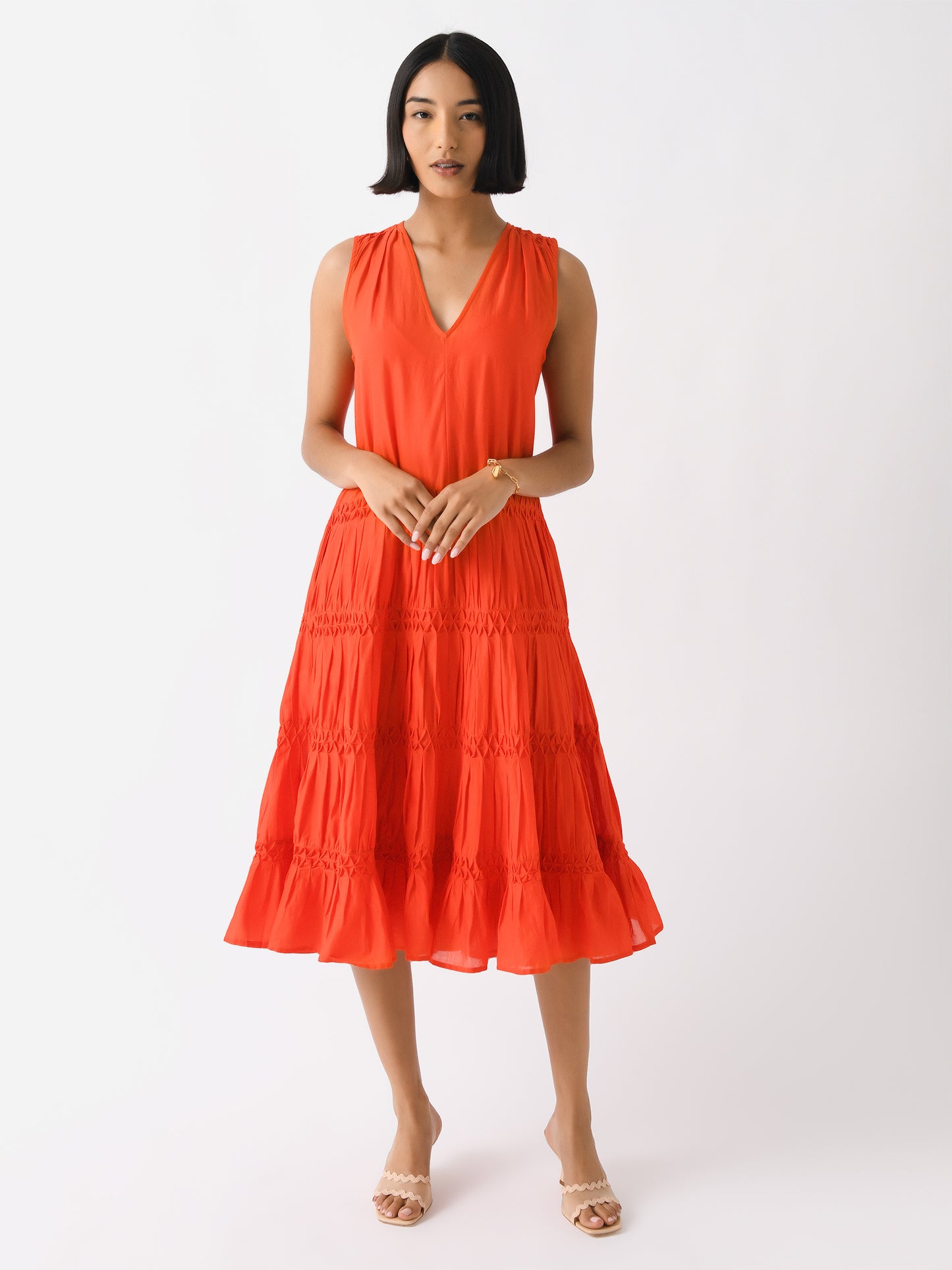 Merlette Women's Wallis Smocked Dress - Saint Bernard