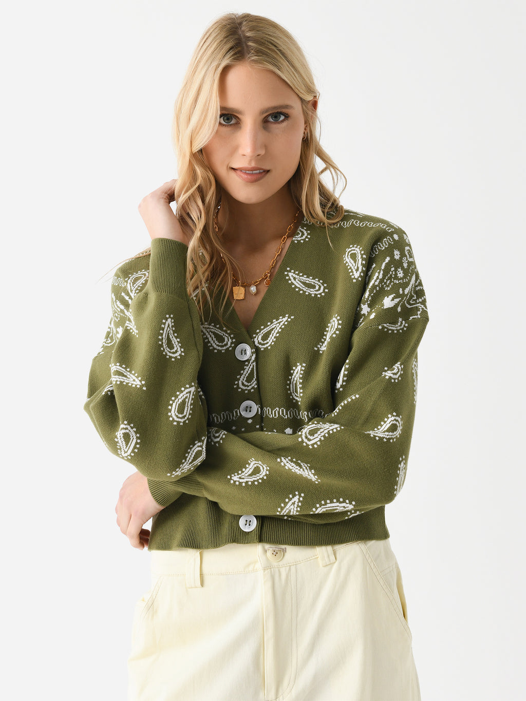 Berenice Women's Gactus Cardigan - Saint Bernard