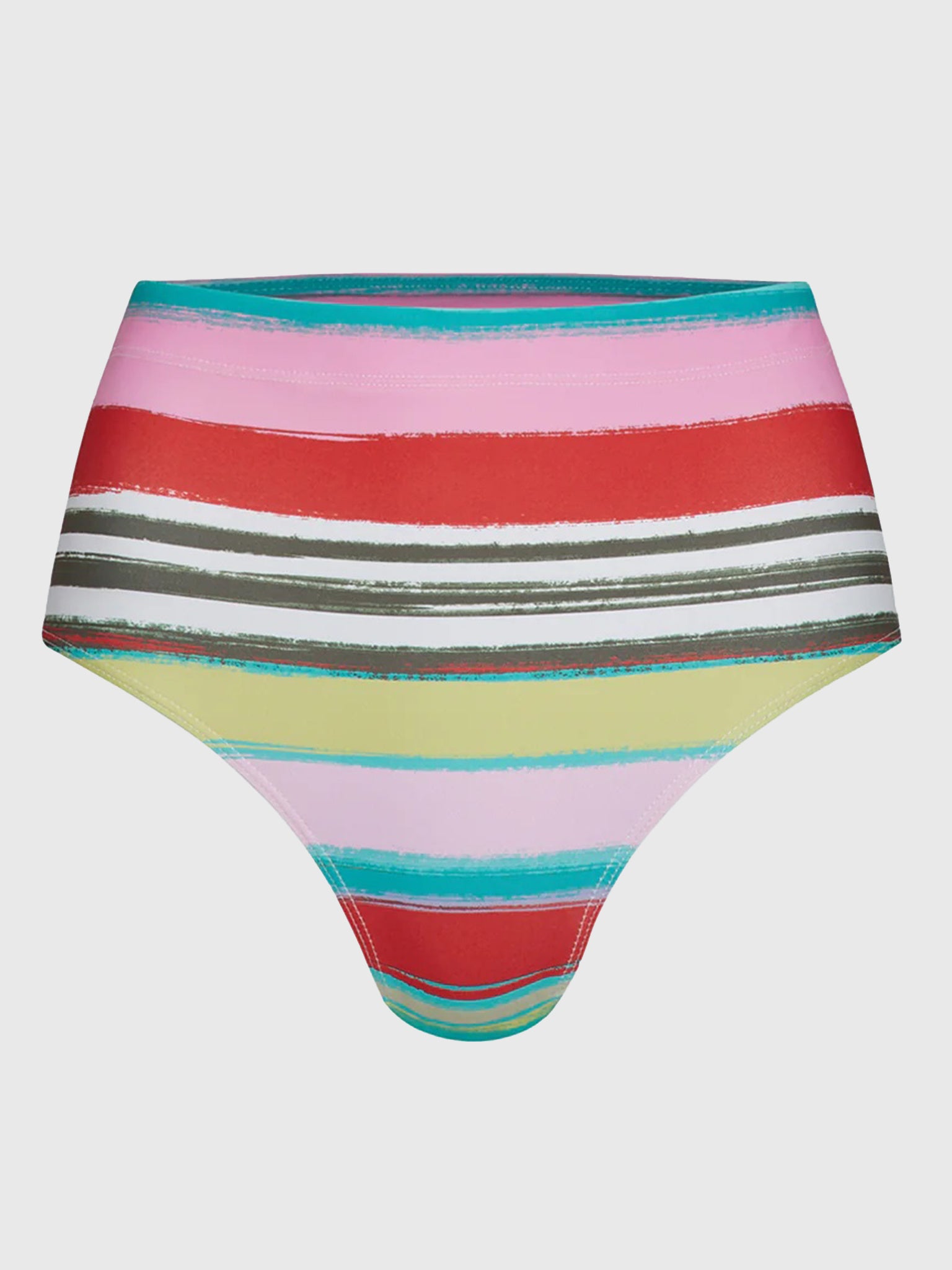 Watskin Women's Aria High Waist Brief Bikini Bottom - Saint Bernard