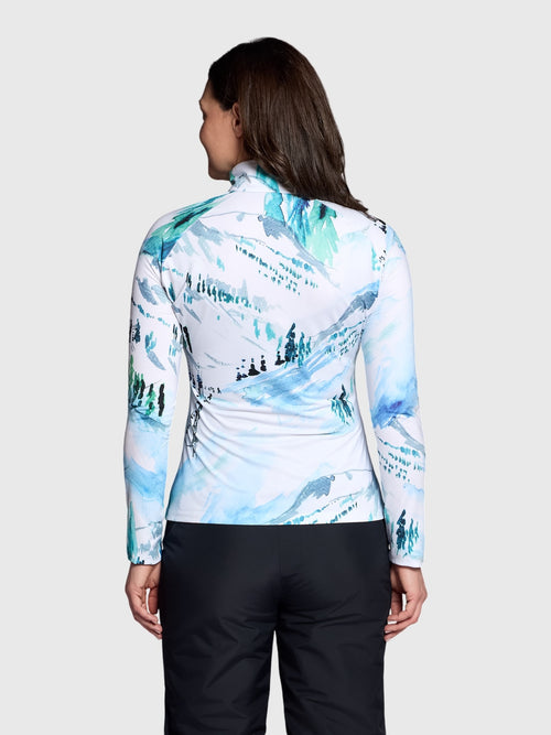 Obermeyer Women's Oly Quarter-Zip Baselayer Top - Saint Bernard