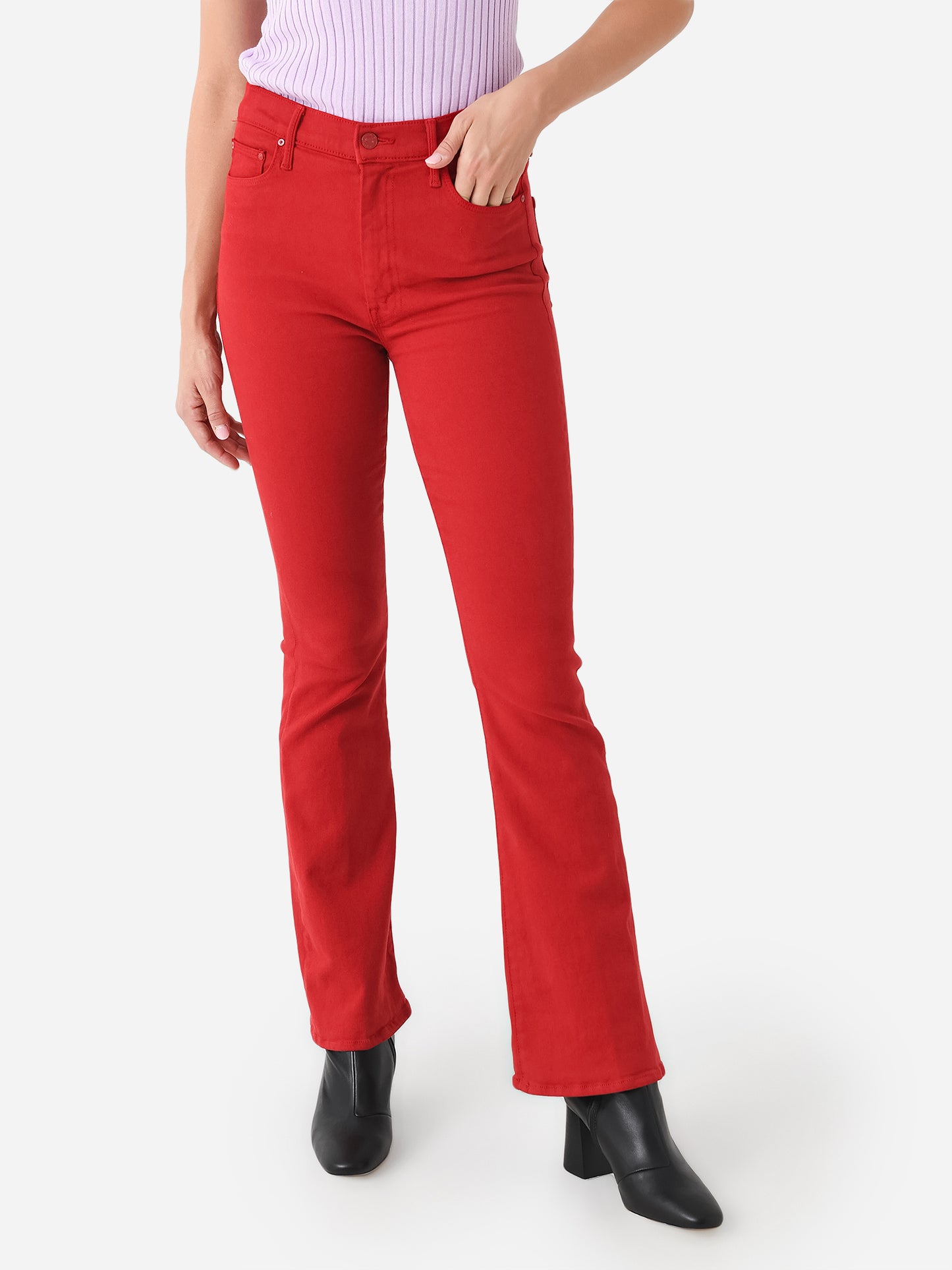 Mother Women's The High Waisted Weekender Skimp Jean - Saint Bernard