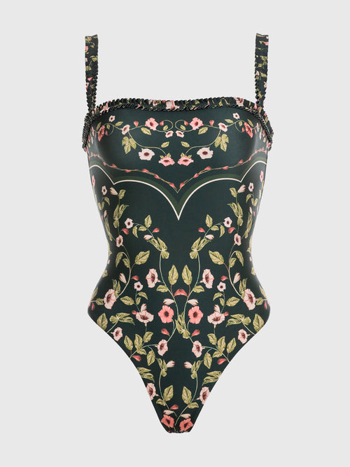 Agua By Agua Bendita Women's Limón Mosquetero One-Piece Swimsuit