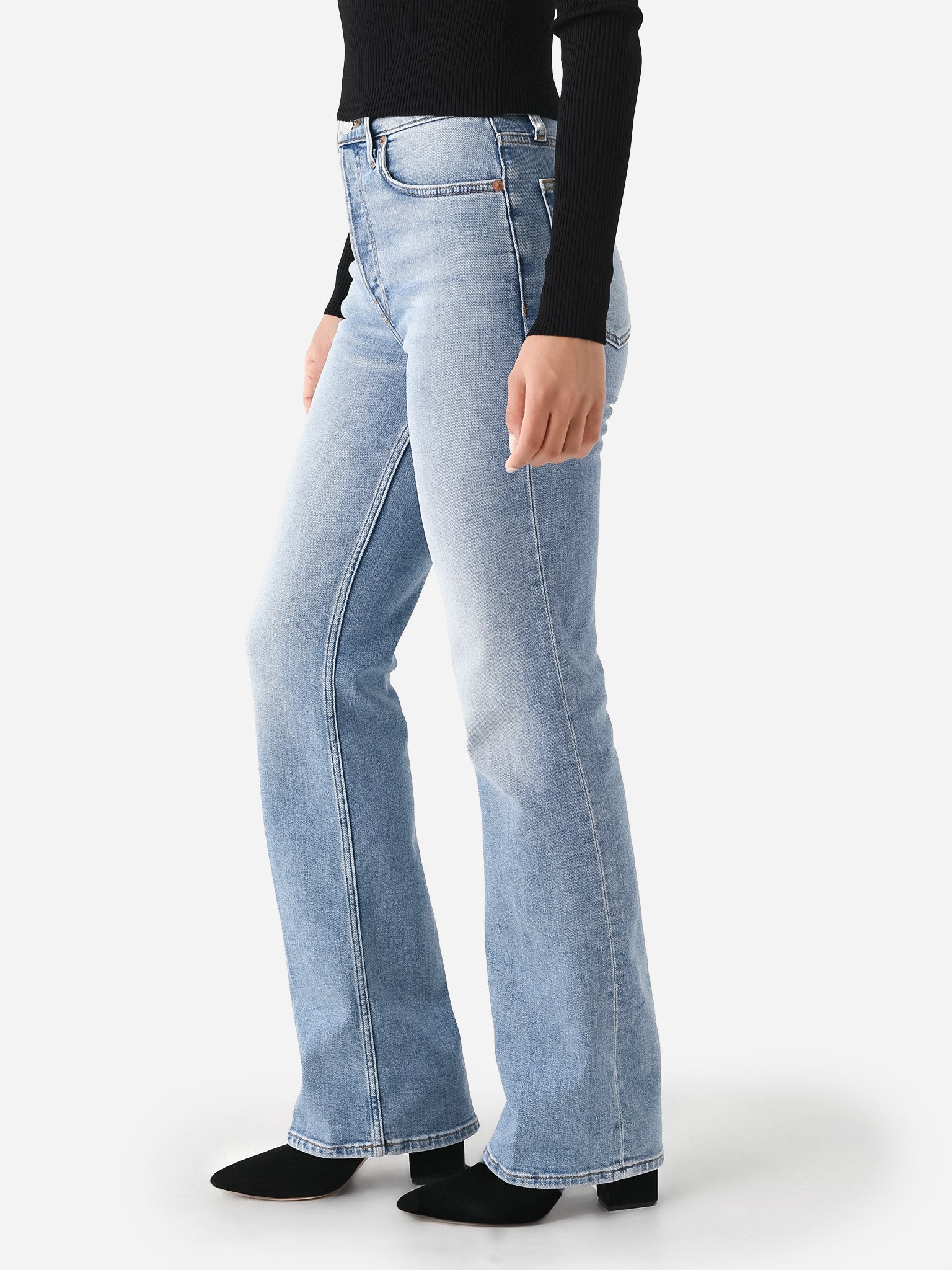 Re/Done Women's 70s Bootcut Jean Saint Bernard