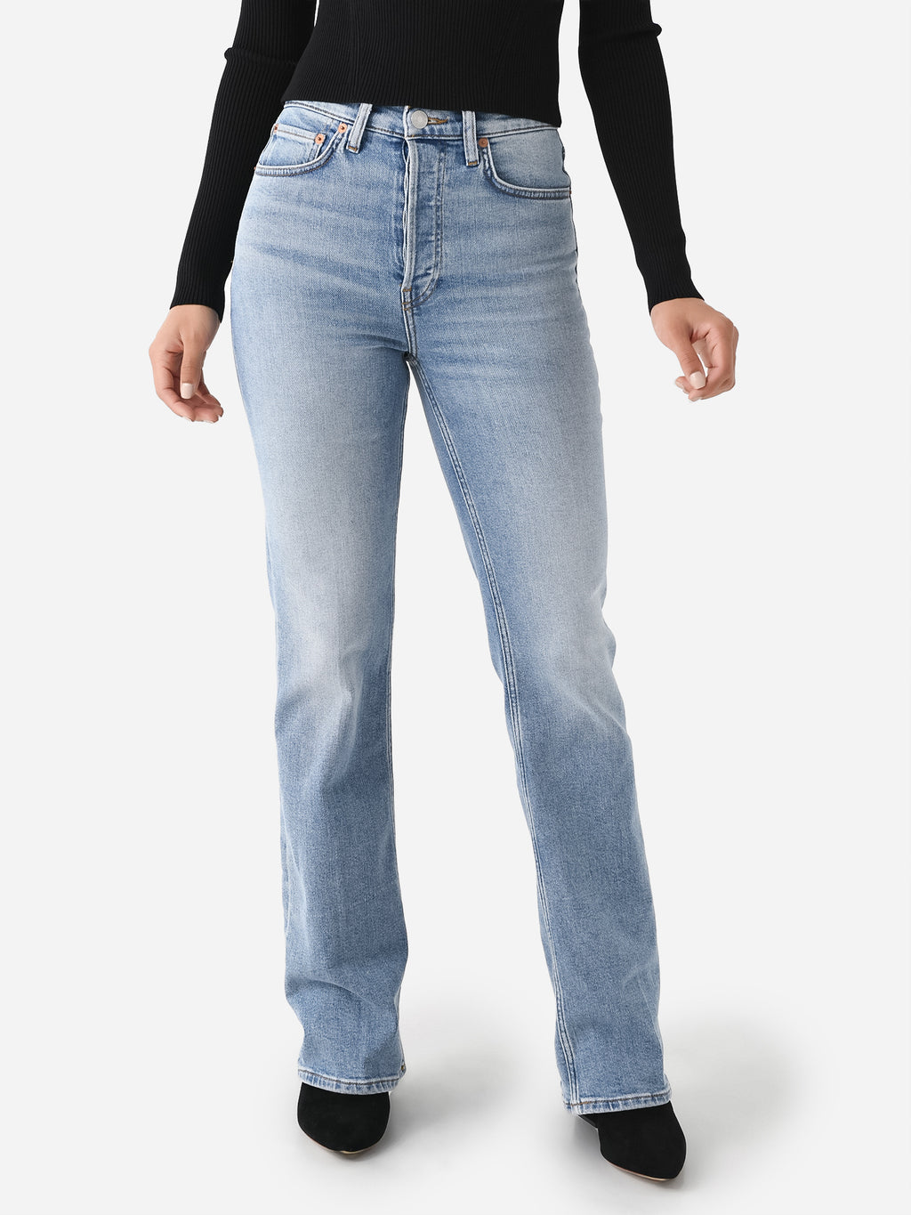 Re/Done Women's 70s Bootcut Jean - Saint Bernard