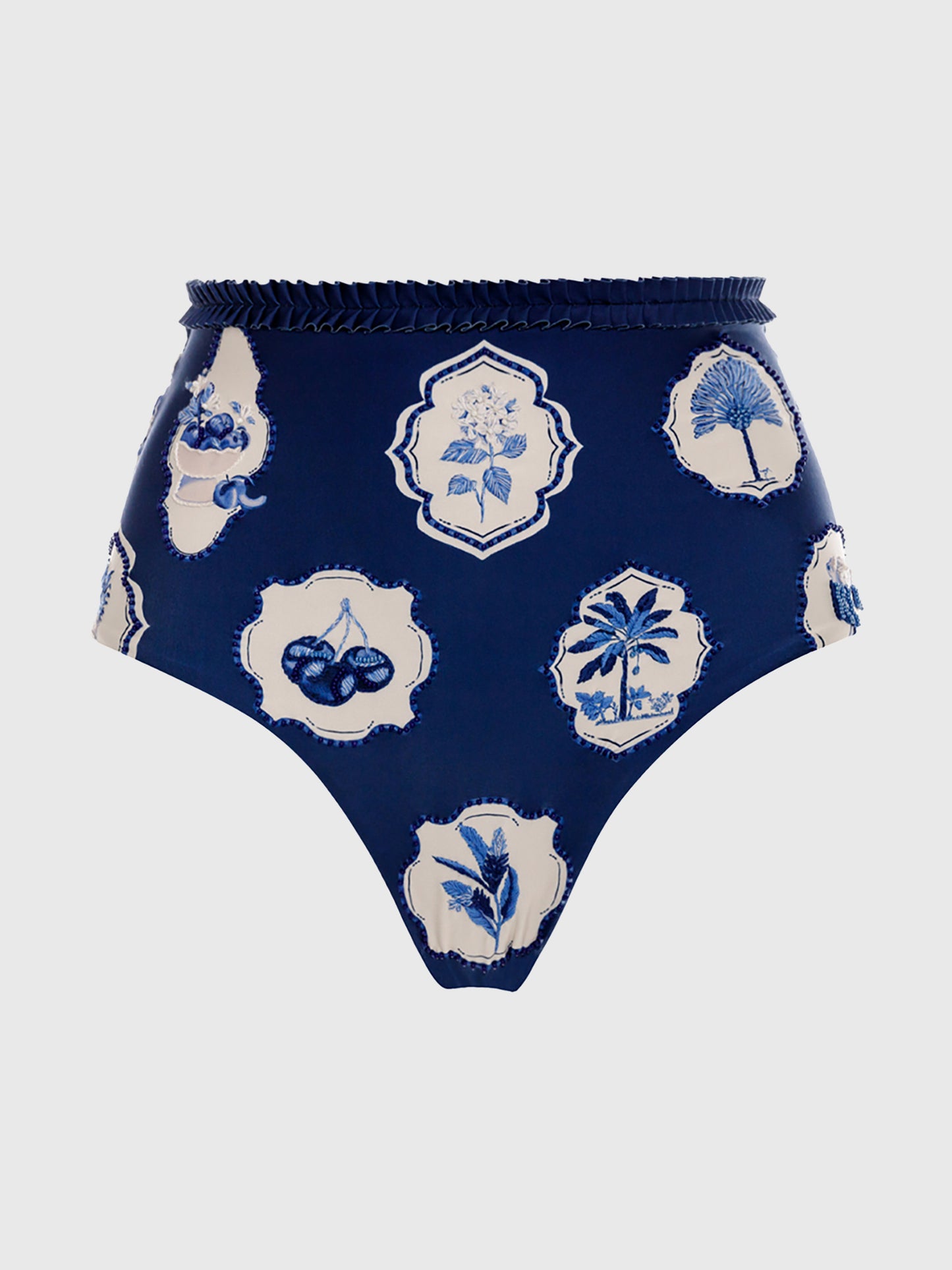 Agua By Agua Bendita Women's Nopal Wild Bikini Bottom - Saint Bernard