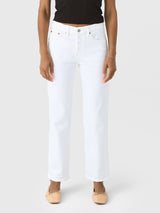 Re/Done Women's Slim Straight Crop Jean - Saint Bernard