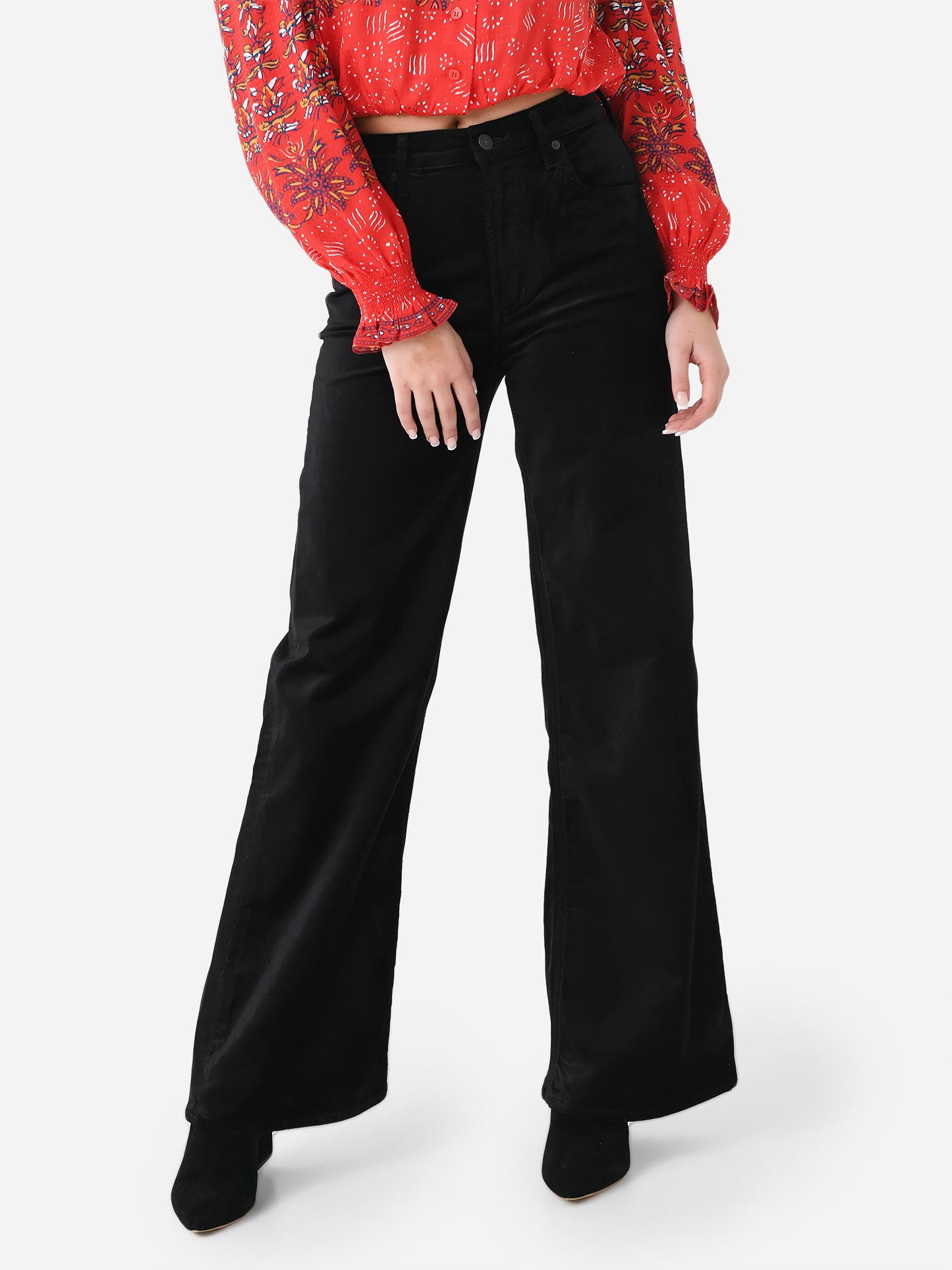 Citizens Of Humanity Women's Paloma Baggy Velvet Pant - Saint Bernard