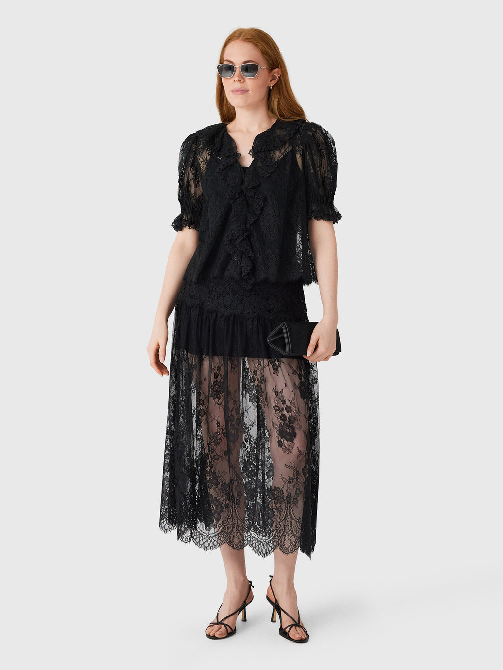 DÔEN Women's Henri Lace Top - Saint Bernard