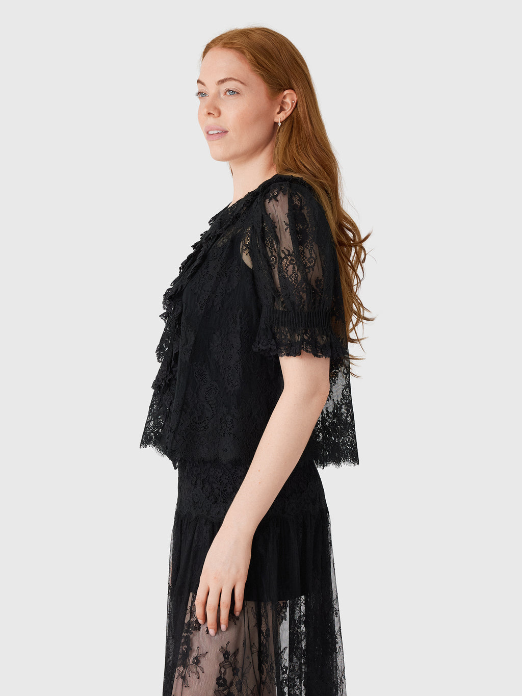 DÔEN Women's Henri Lace Top - Saint Bernard