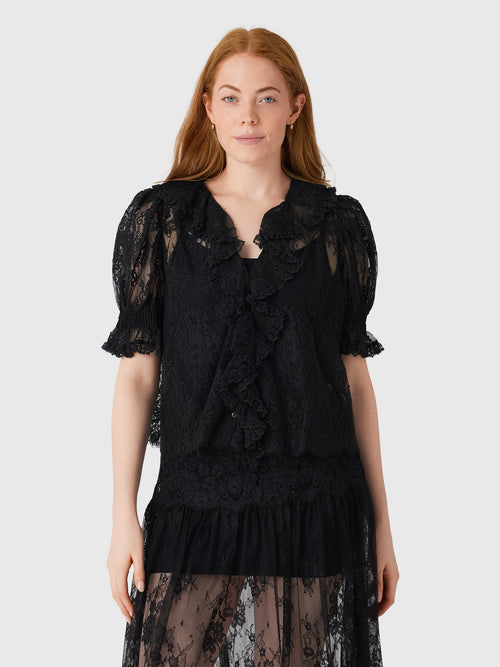 DÔEN Women's Henri Lace Top - Saint Bernard